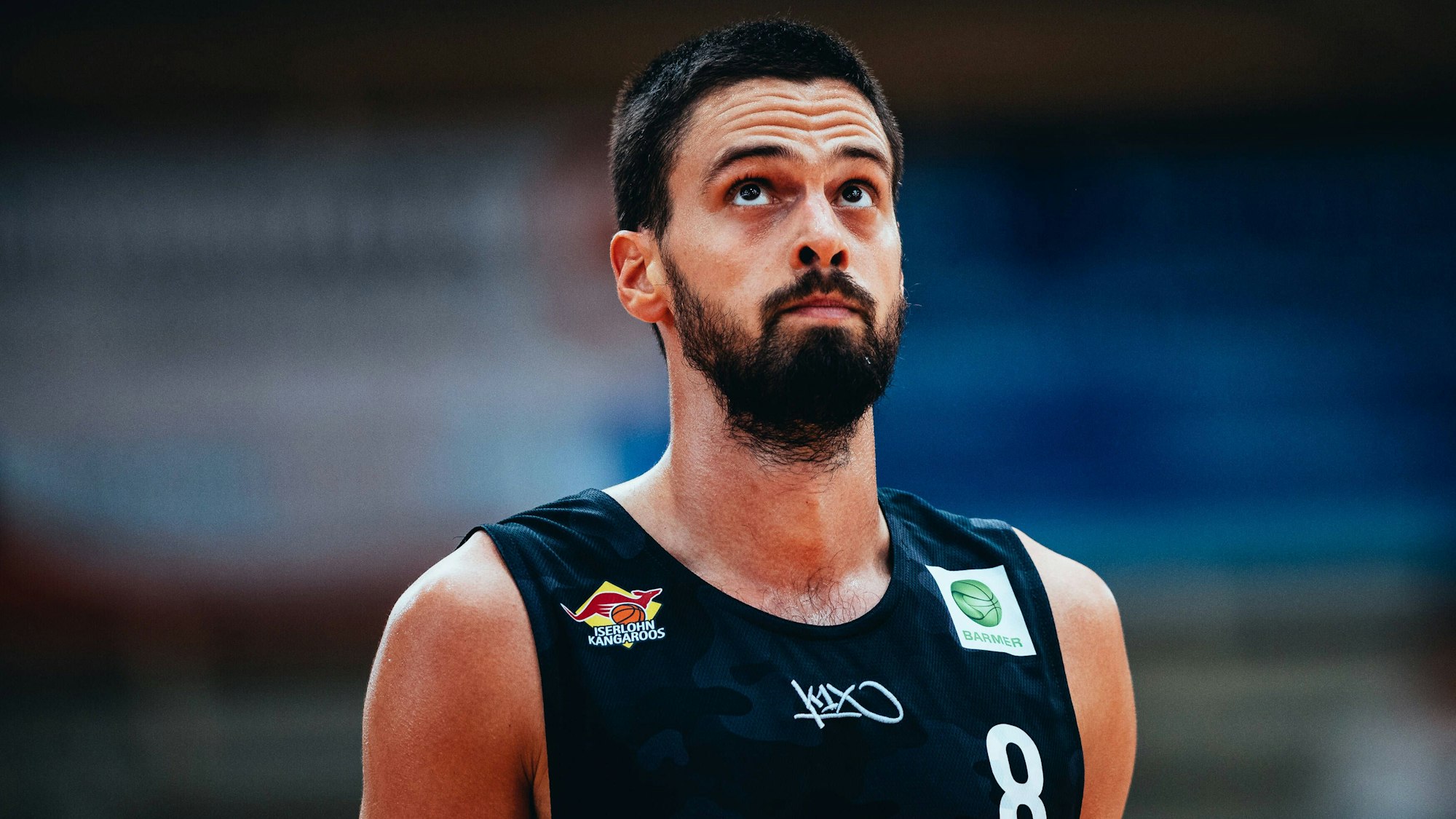 BB-TS BSW Sixers - Iserlohn Kangaroos Marko Boksic Iserlohn Kangaroos waehrend der Saison 2022-23 Herren in der Barmer 2. Bundesliga ProB zwischen BSW Sixers und Iserlohn Kangaroos in der Ballsporthalle Sandersdorf am 23. October 2022 in Sandersdorf, Sachsen Anhalt, Deutschland *** BB TS BSW Sixers Iserlohn Kangaroos Marko Boksic Iserlohn Kangaroos during the season 2022 23 men in the Barmer 2 Bundesliga ProB between BSW Sixers and Iserlohn Kangaroos at the Ballsporthalle Sandersdorf on 23 October 2022 in Sandersdorf, Sachsen Anhalt, Germany