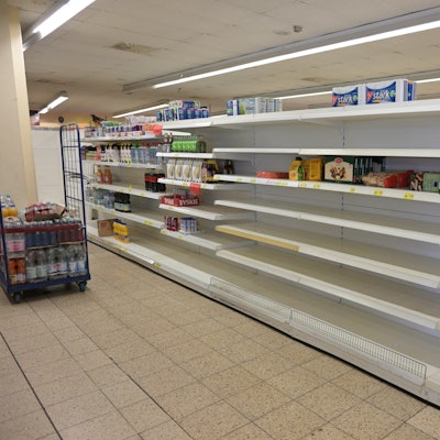 Das Foto zeigt den kleinen Edeka-Markt kurz vor der Schließung im Sommer 2023