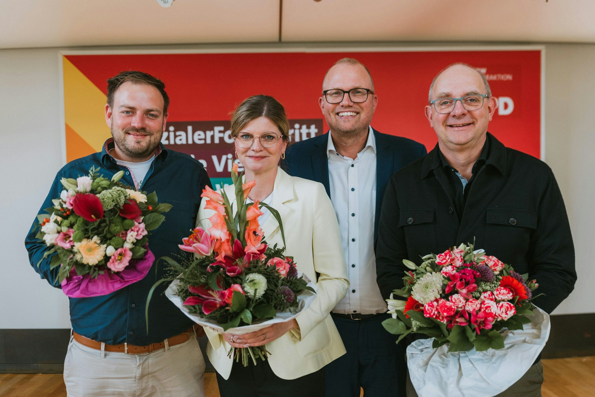 Frederick Corders, Sara Philipp, Jochen Ott und André Stinka