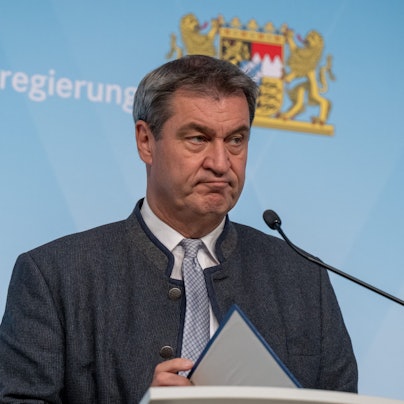 29.08.2023, Bayern, München: Markus Söder (CSU), Ministerpräsident von Bayern, gibt nach dem Sonder-Koalitionsausschuss ein Statement zum Fall des stellvertretenden Ministerpräsidenten Aiwanger. Foto: Peter Kneffel/dpa +++ dpa-Bildfunk +++