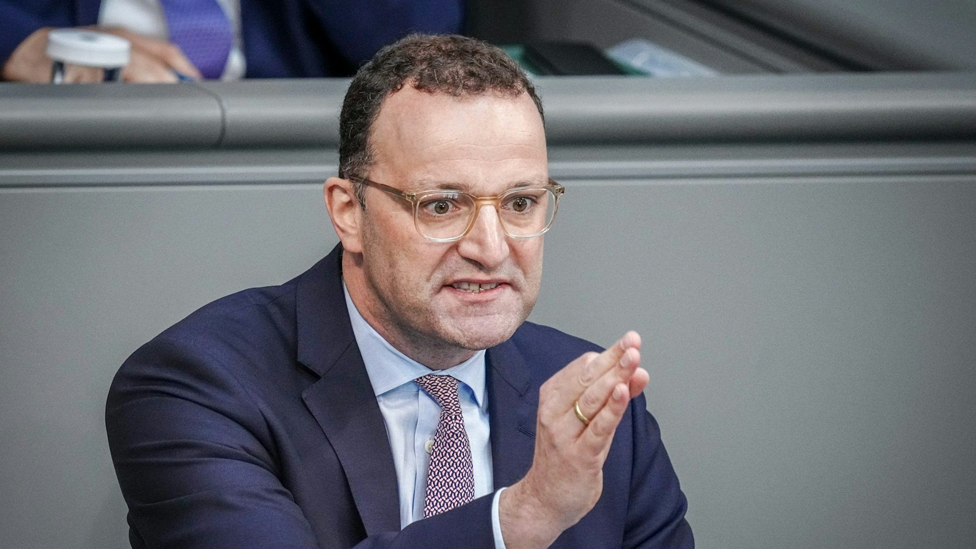 ARCHIV - 15.06.2023, Berlin: Jens Spahn (CDU), Bundestagsabgeordneter, spricht im Bundestag. (zu dpa «Spahn fordert Beschränkung der Flüchtlingszahlen») Foto: Kay Nietfeld/dpa +++ dpa-Bildfunk +++
