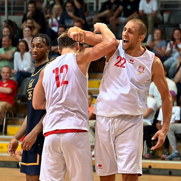 20.08.2022, Basketball-Bayer-California Golden Bears
Dennis Heinzmann (Bayer)
Foto: Uli Herhaus