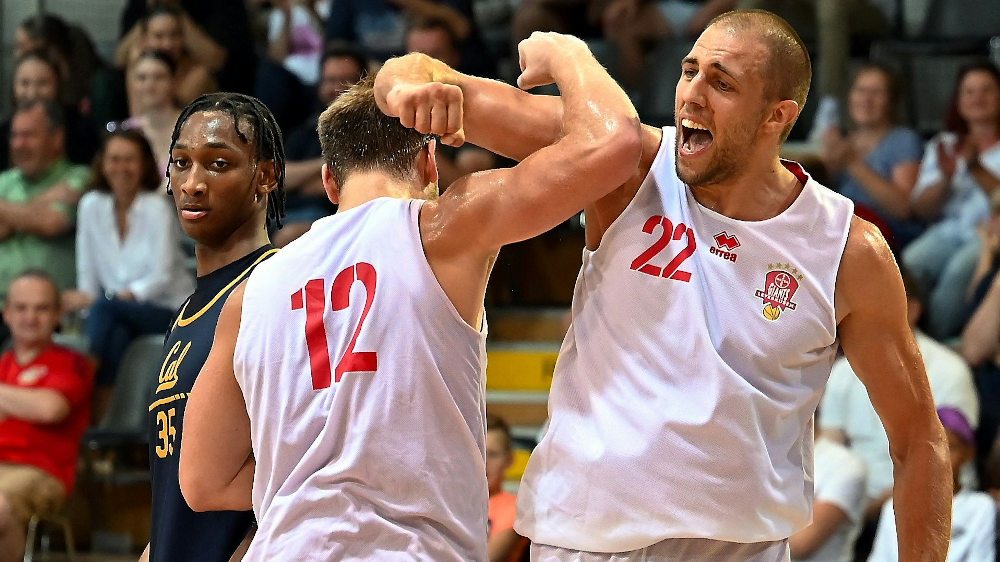 20.08.2022, Basketball-Bayer-California Golden Bears
Dennis Heinzmann (Bayer)
Foto: Uli Herhaus