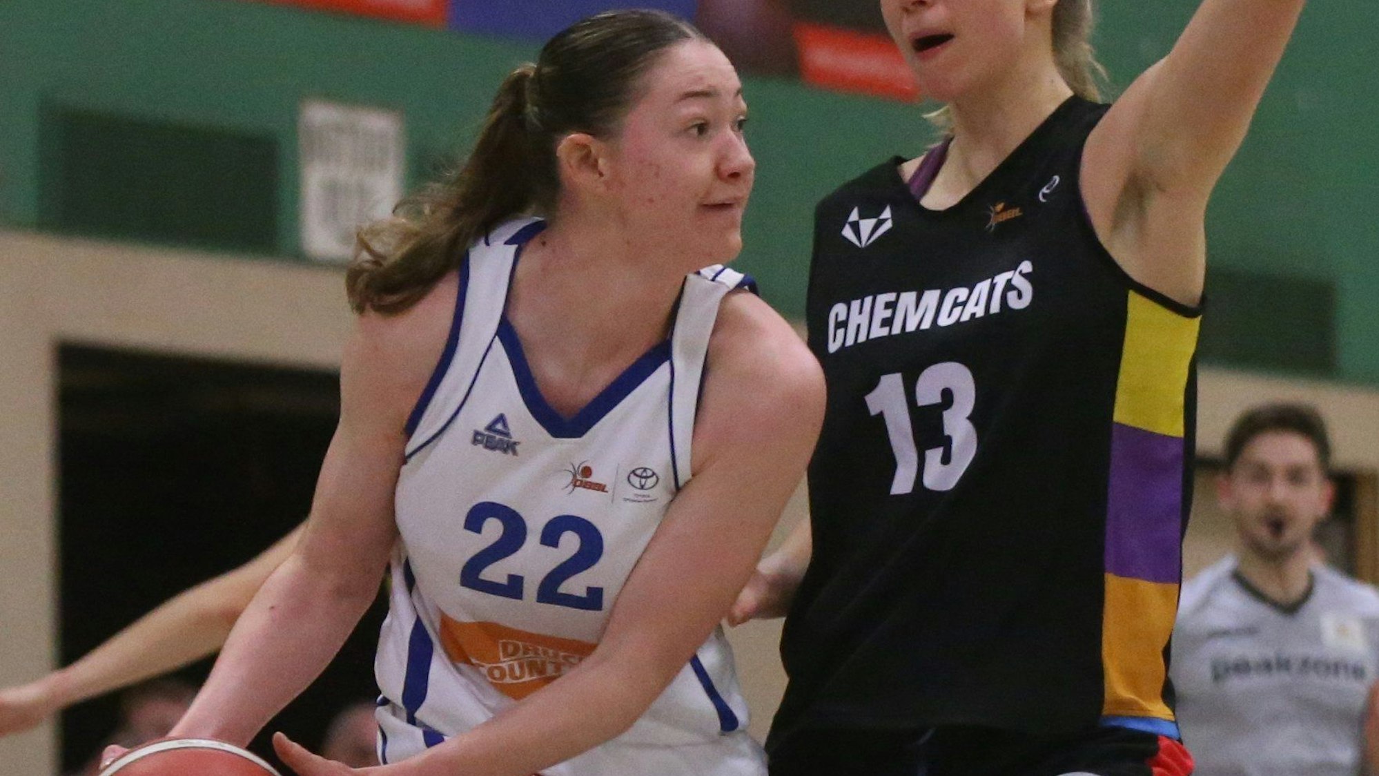 14.01.2023, Basketball-BBZ Opladen-Chemnitz
links: Amelie Kröner (BBZ Opladen)
Foto: Uli Herhaus