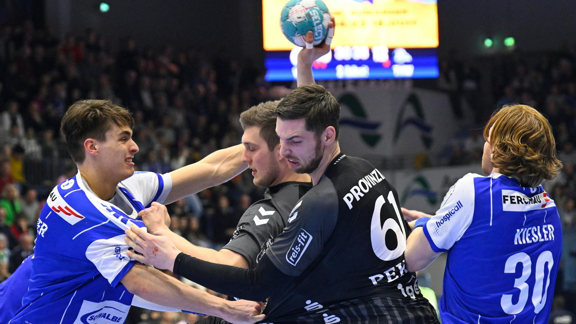 Spielszene aus einem Handballspiel