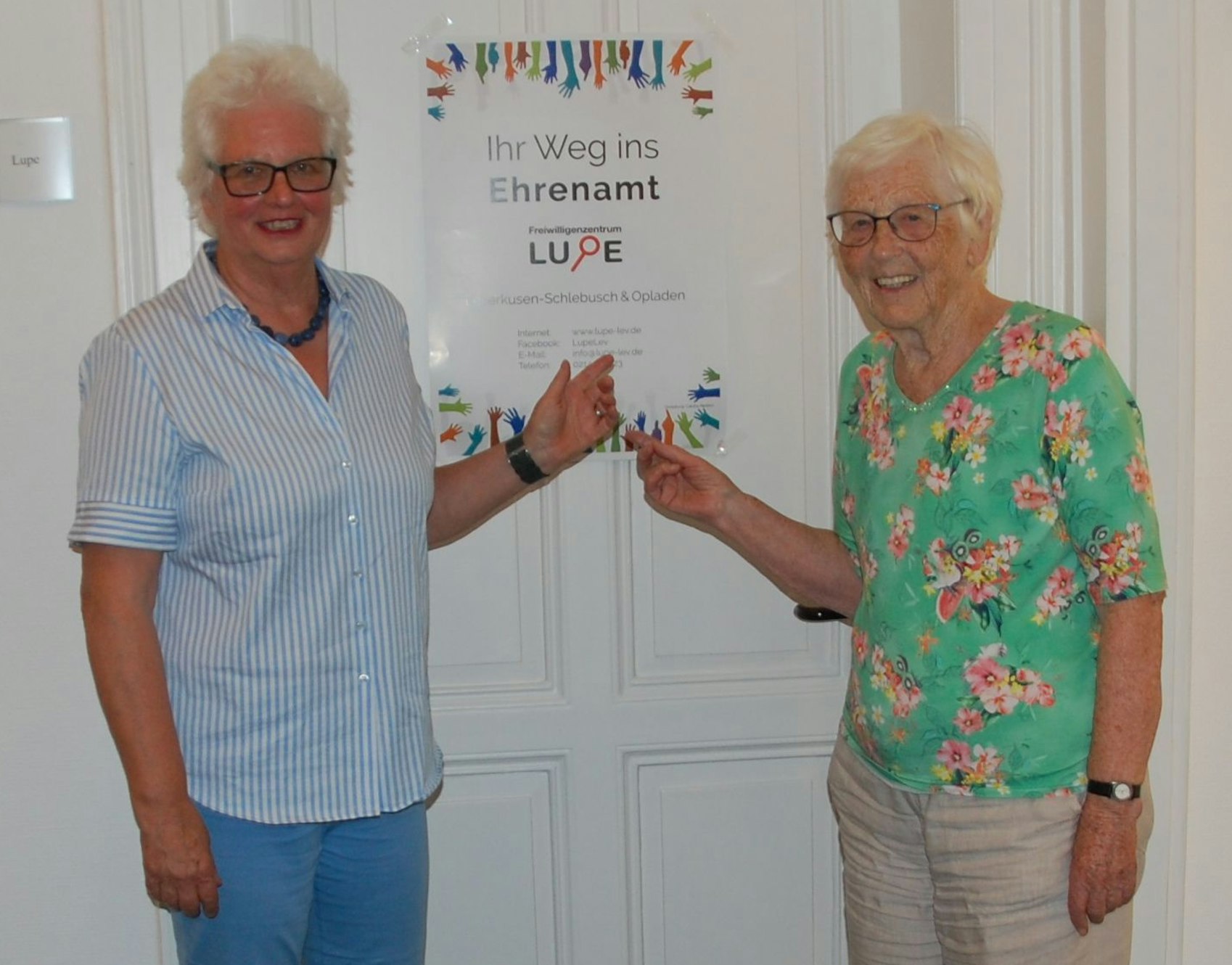 Monika Berger-Lohr und Waltraud Liesenklas von der "Lupe"