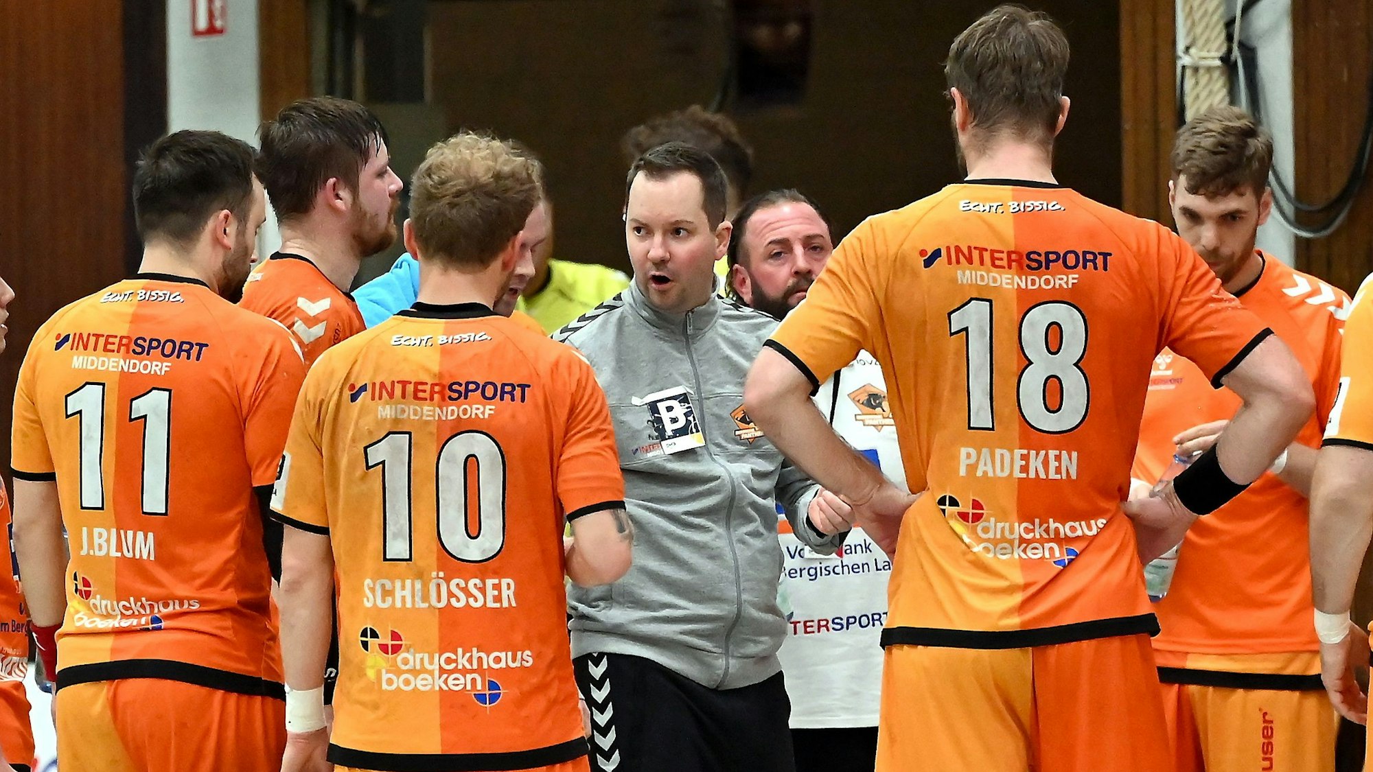 22.04.2023, Handball-Bergische Panther-HSG Rodgau
TR: Marcel Mutz (Panther)
Foto: Uli Herhaus