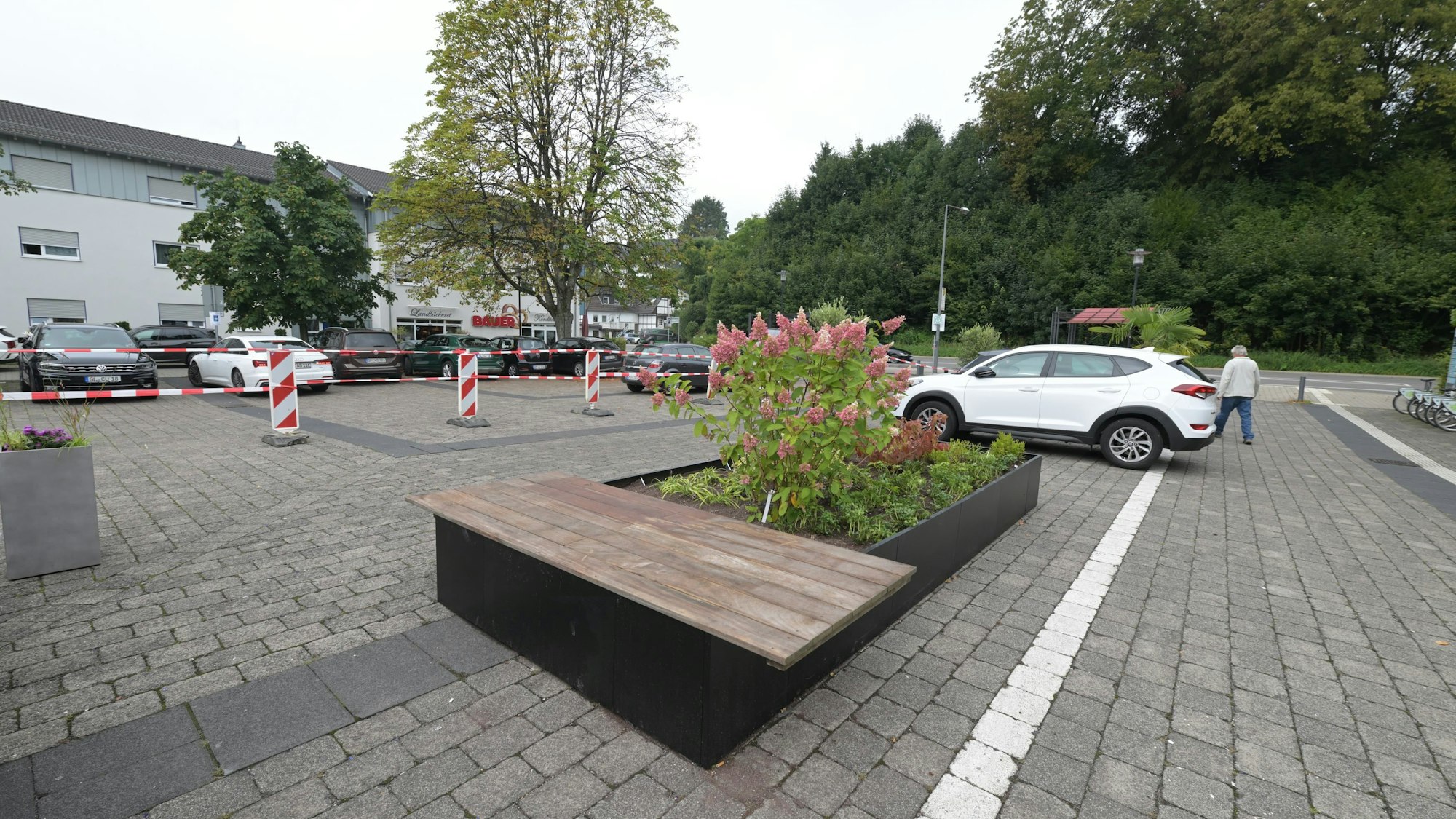 Das Foto zeigt den Karlheinz-Stockhausen-Platz in Kürten