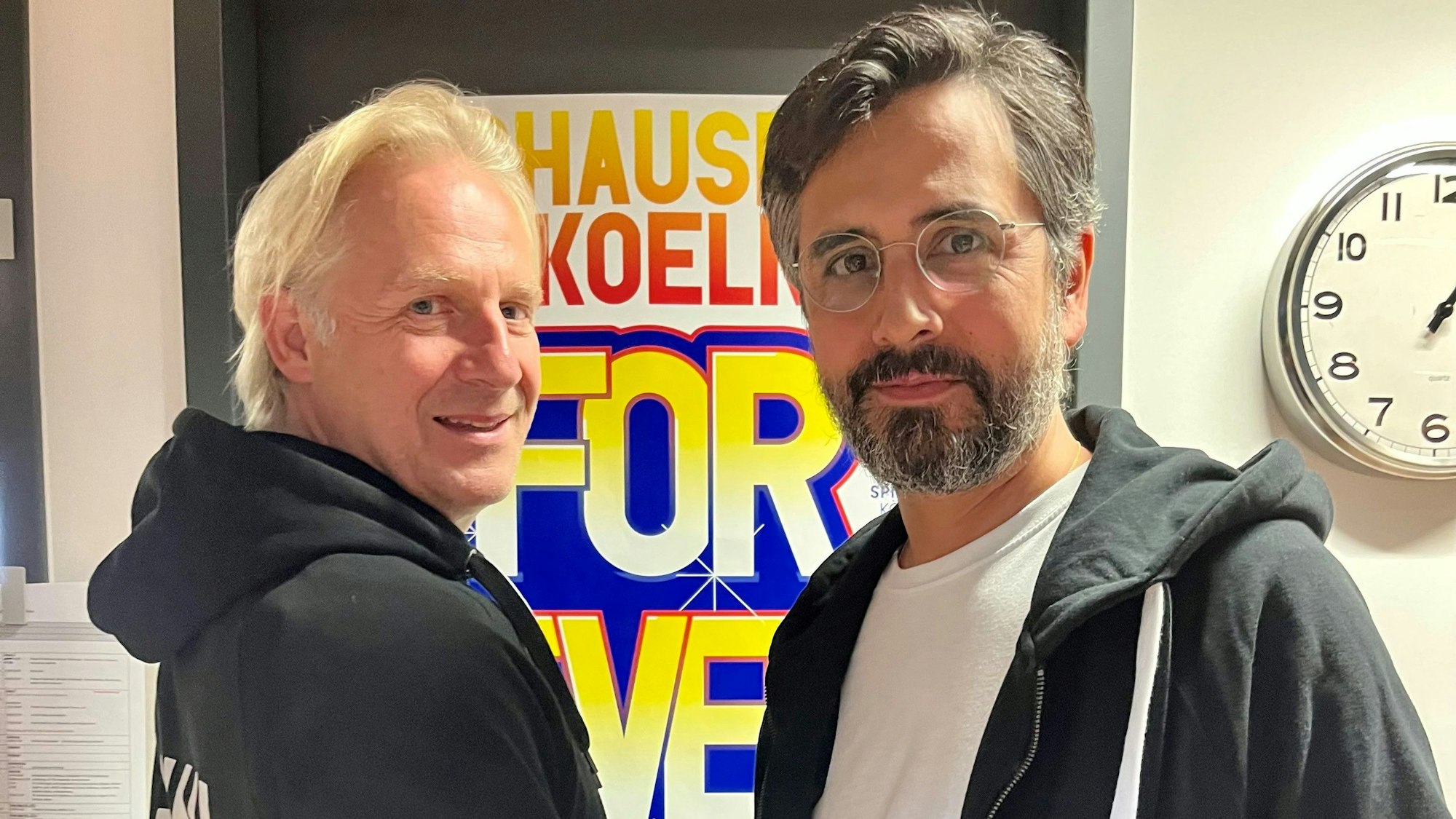 Stefan Bachmann (l.), Rafael Sanchez, der scheidende und der Interims-Intendant des Schauspiels Köln