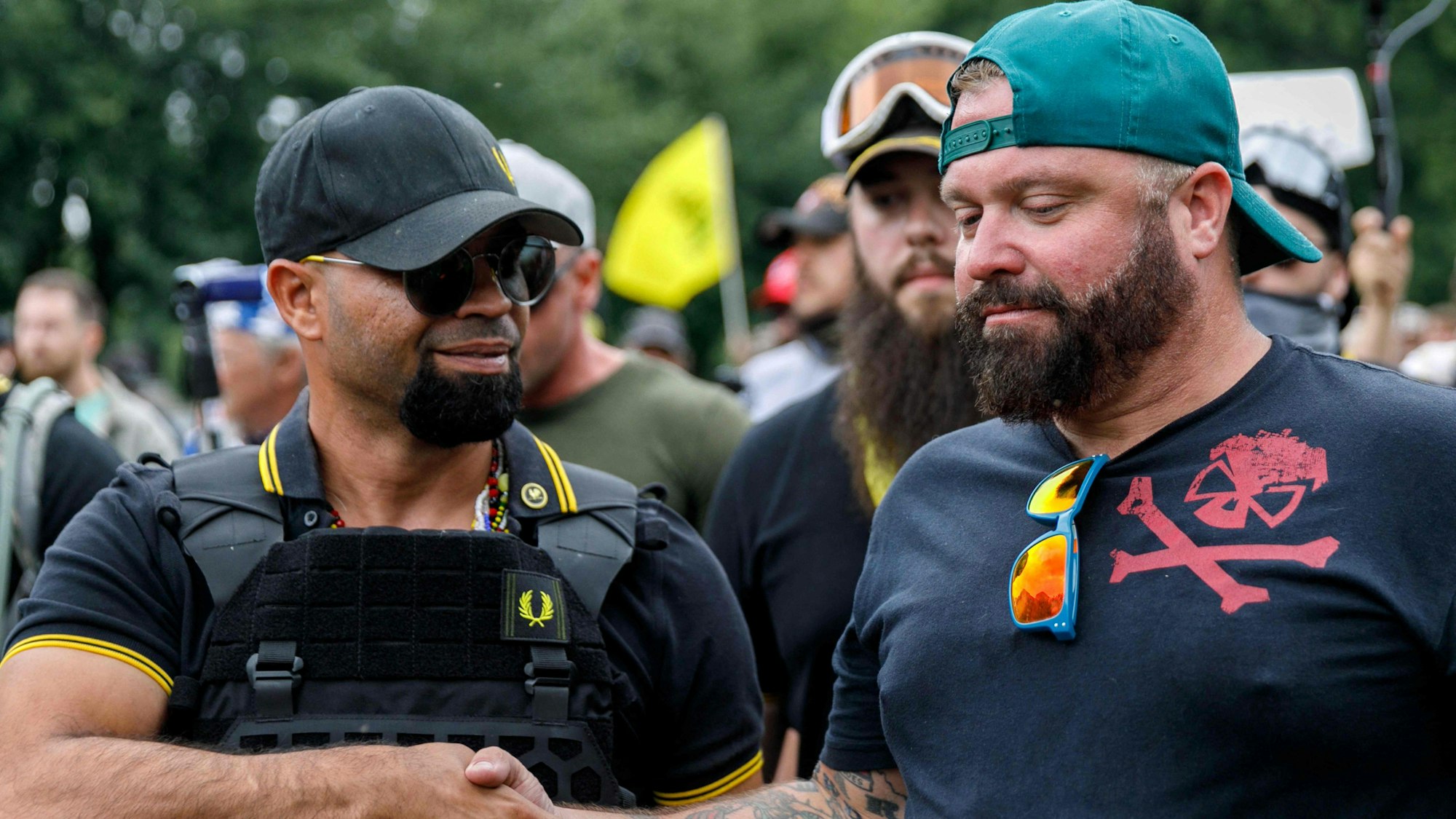 Die Anführer der Proud Boys, Enrique Tarrio und Joe Biggs.