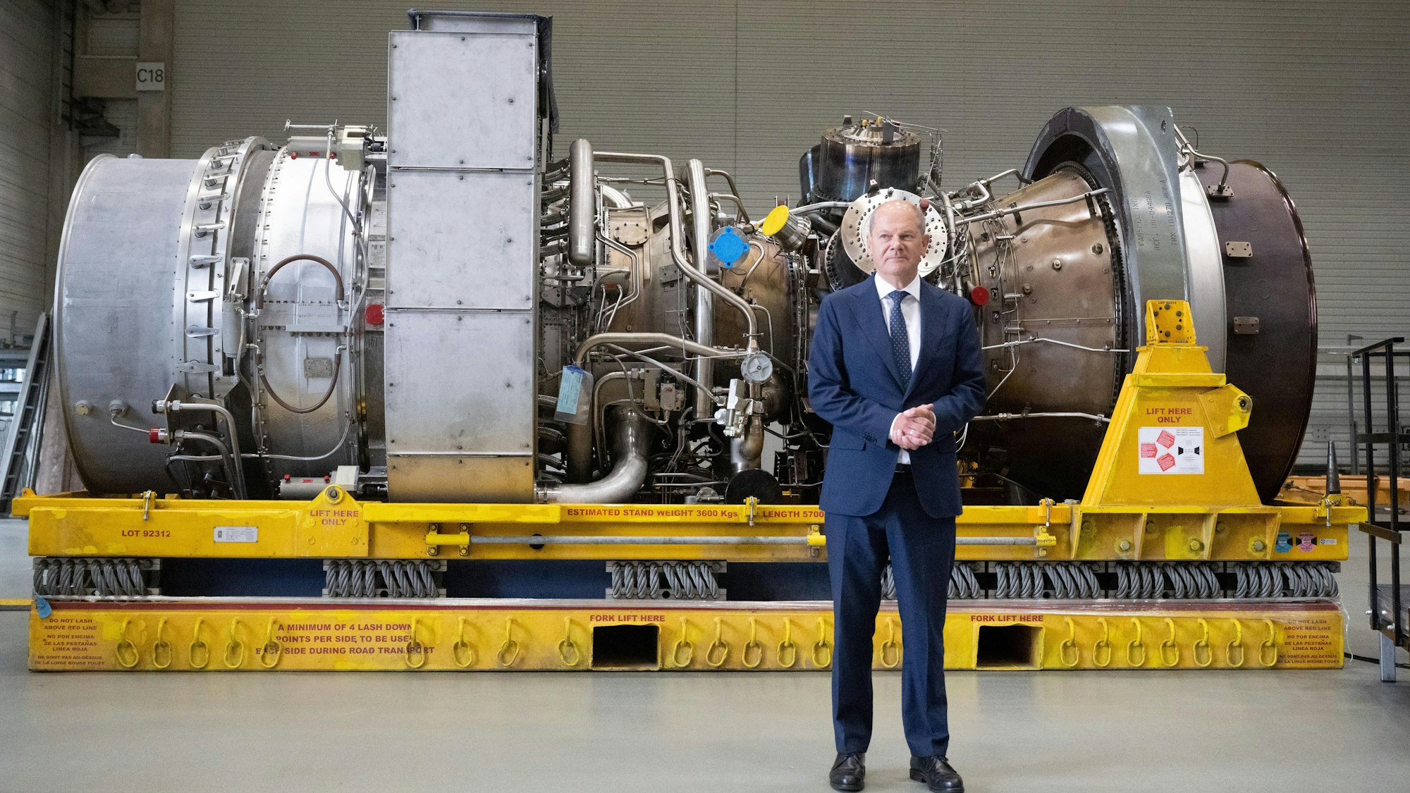 Die Turbine befindet sich weiterhin in Mülheim bei Siemens Energy.