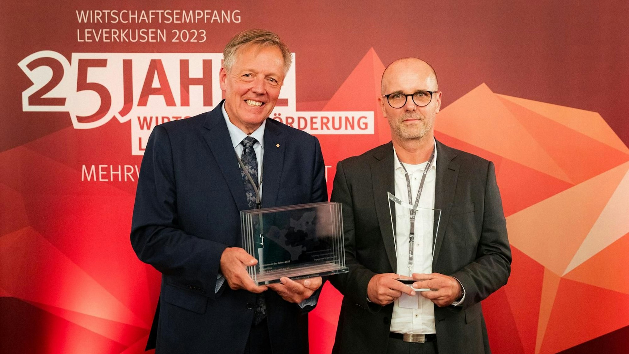 Die Unternehmer des Jahres in Leverkusen.