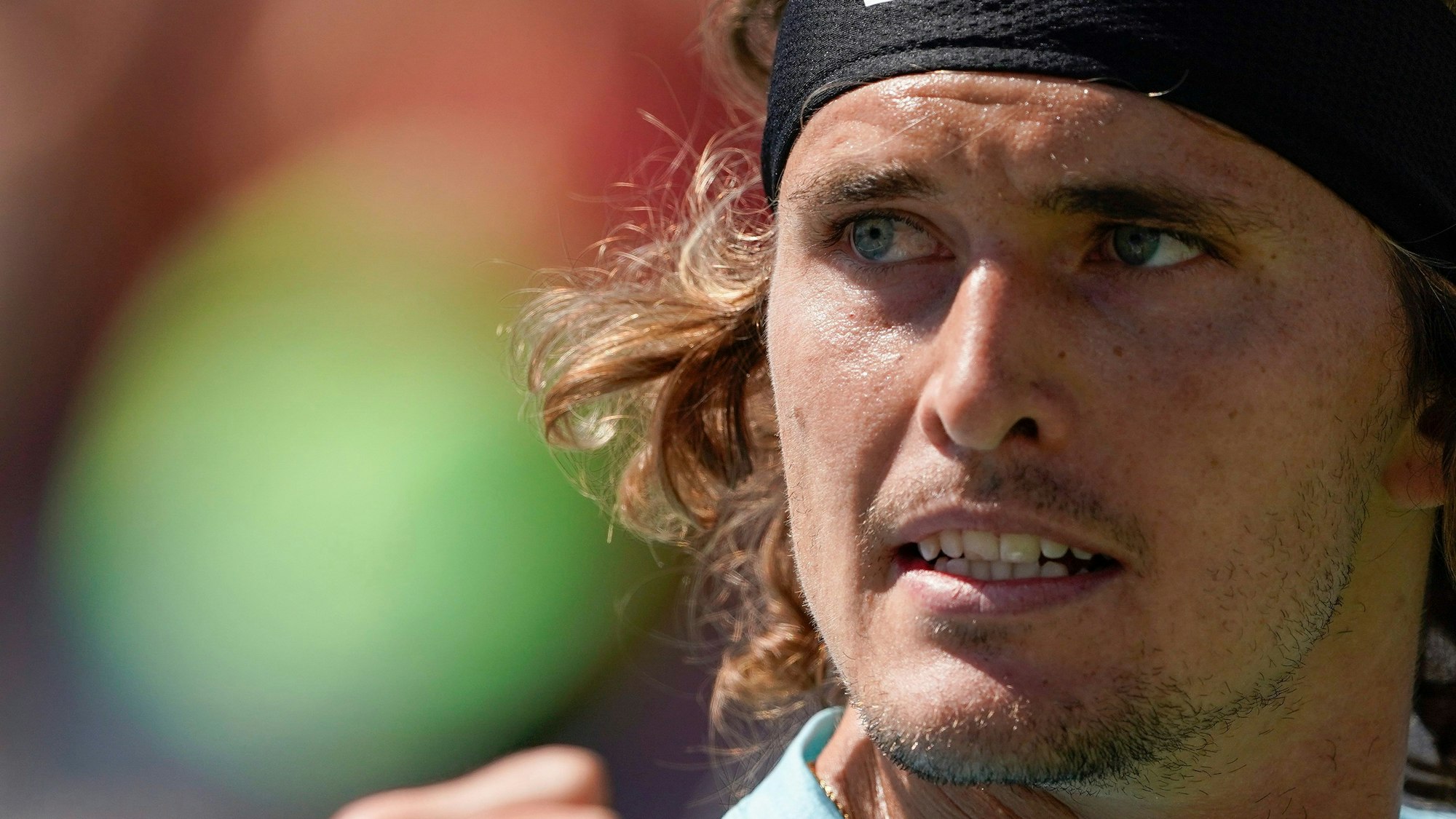 Tennis: Grand Slam, ATP-Tour - US Open, Einzel, Herren, 2. Runde; Zverev (Deutschland) - Altmaier (Deutschland): Alexander Zverev aus Deutschland reagiert.