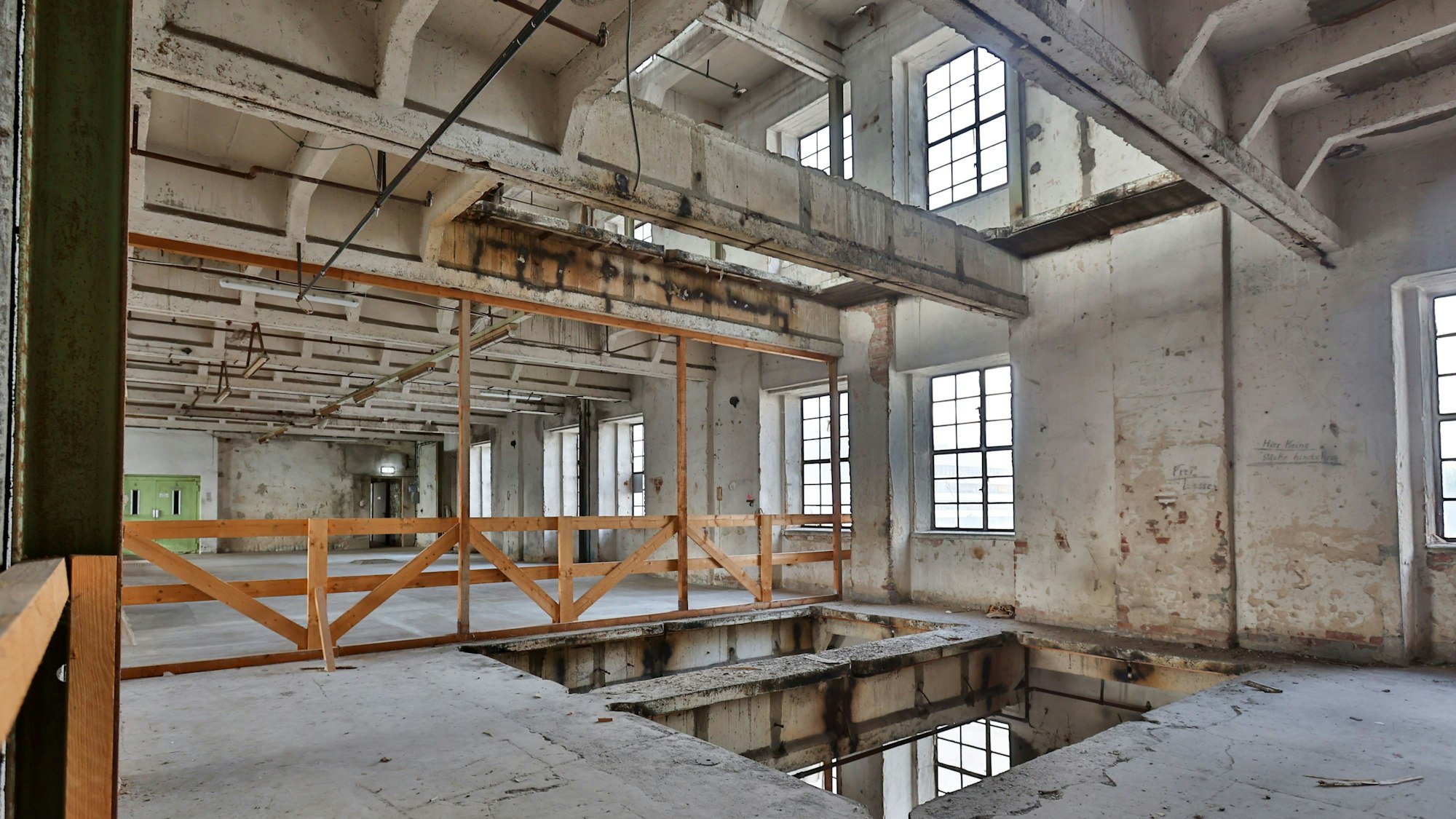 Ein Einblick in das ehemalige Mühlengebäude