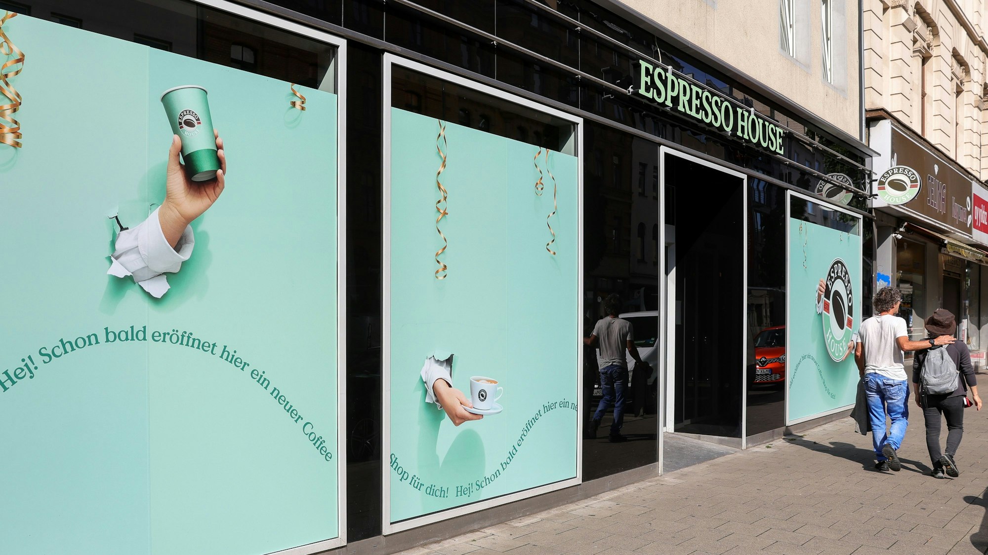 Die Filiale von außen.