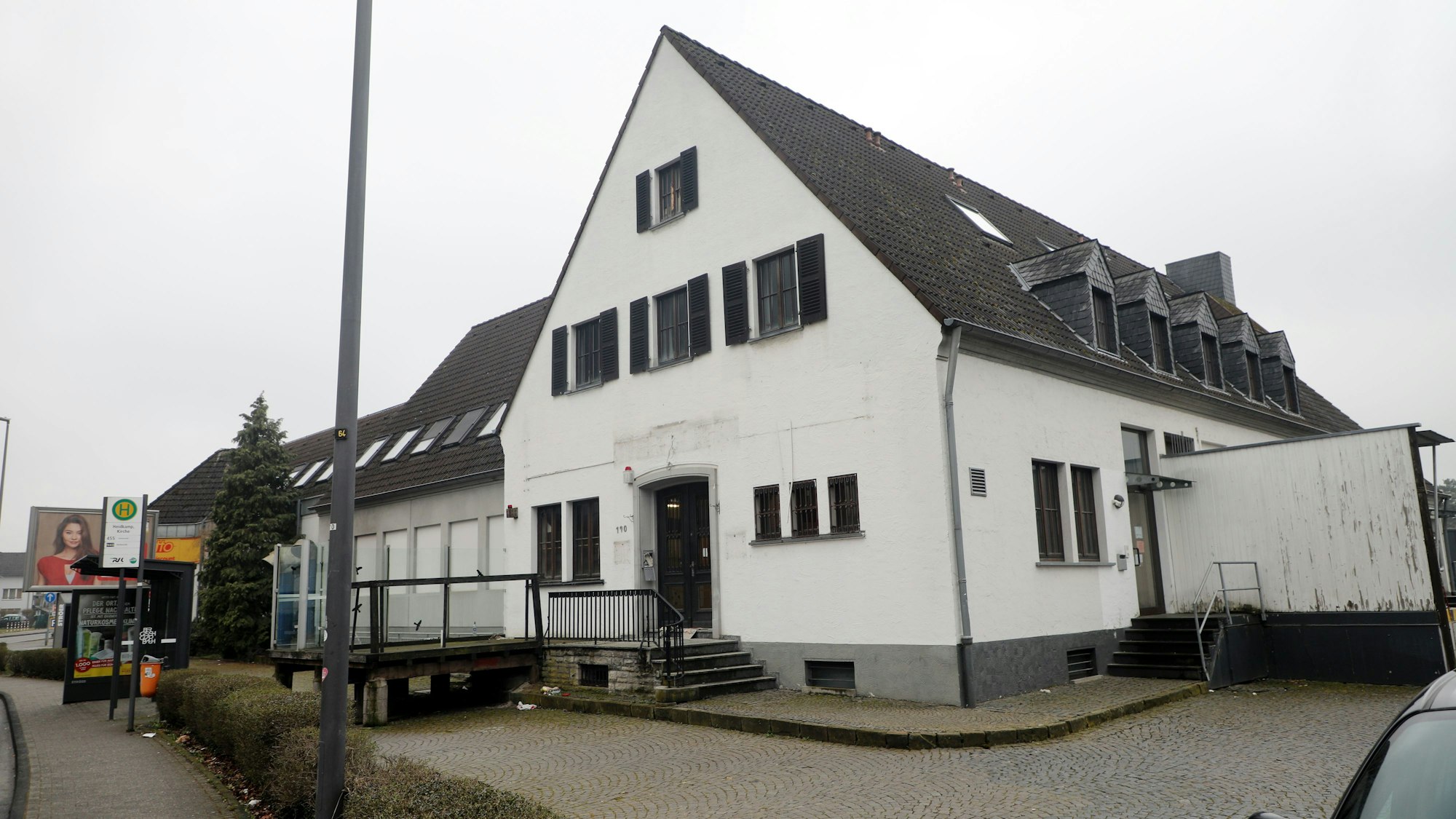 Das Foto zeigt die alte Milchsammelstelle Heidkamp. Sie wurde im vergangenen Jahr abgebrochen