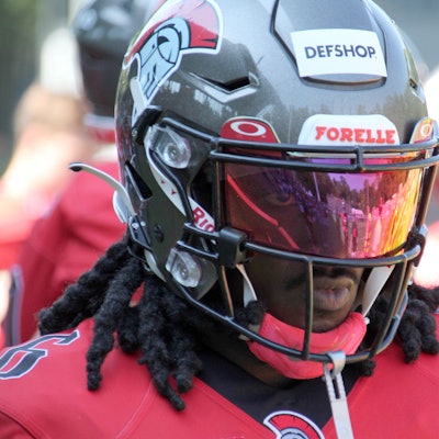 Terryon Robinson von den Cologne Centurions