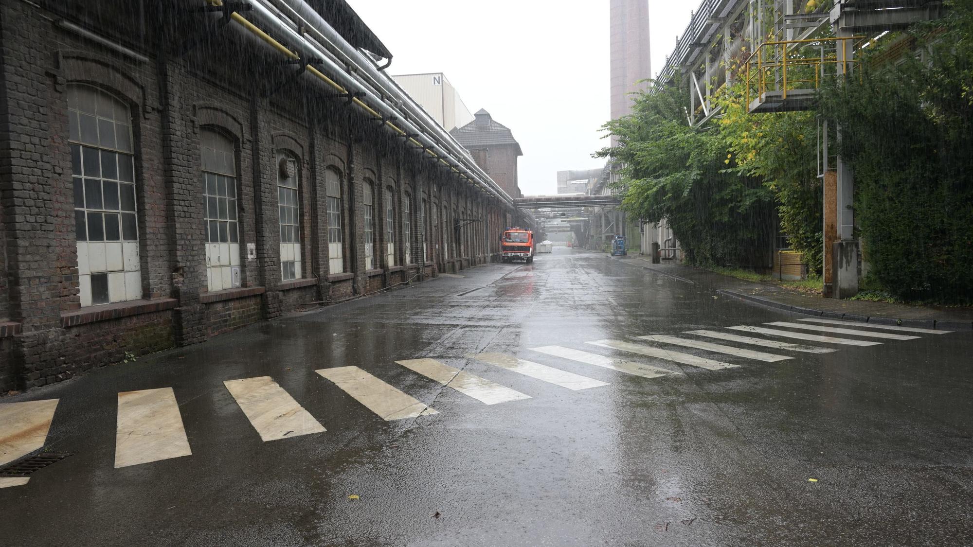 Das Foto zeigt die Mainstreet auf dem Zanders-Gelände