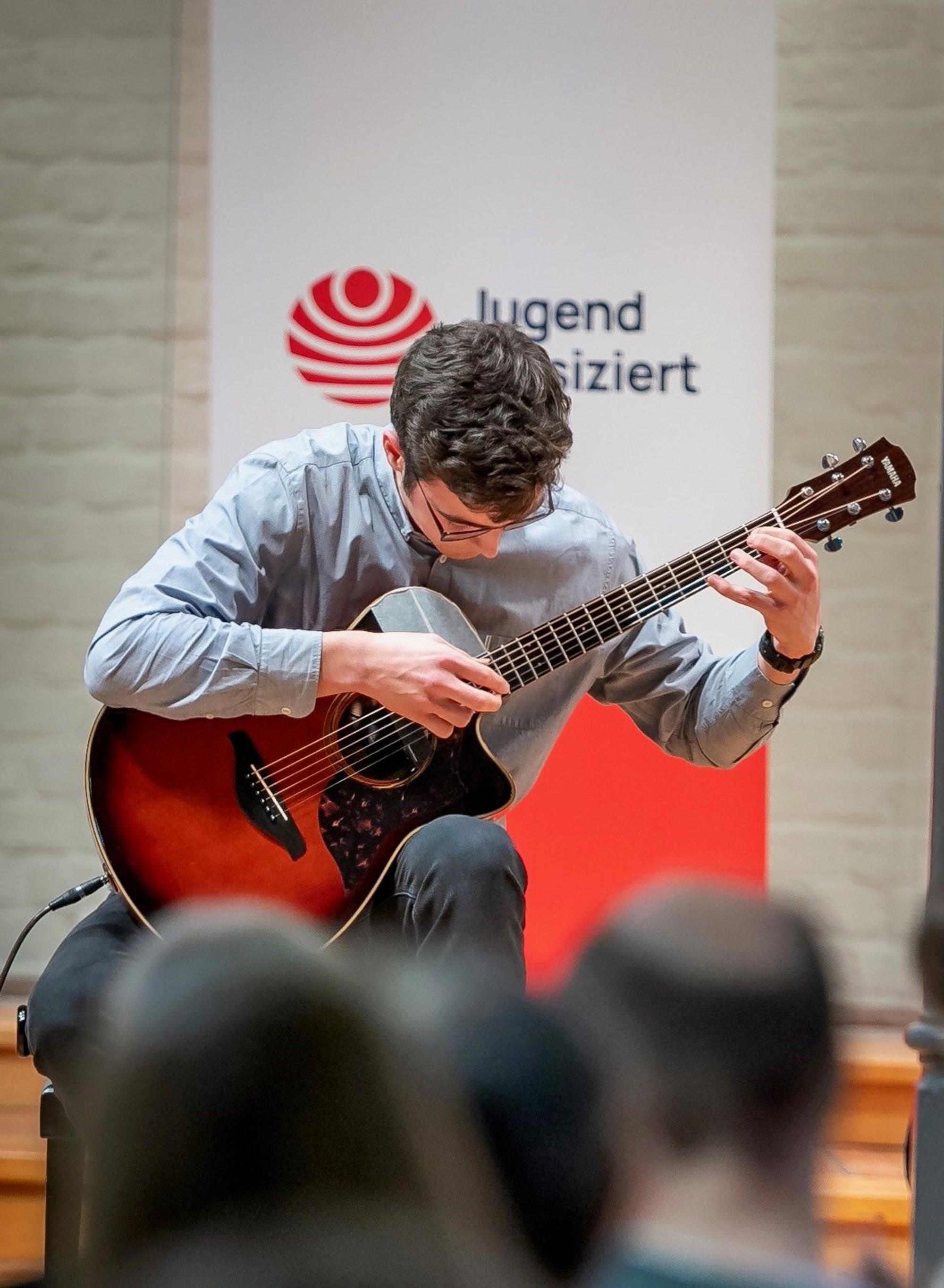 Vincent Kneip bei „Jugend musiziert“.