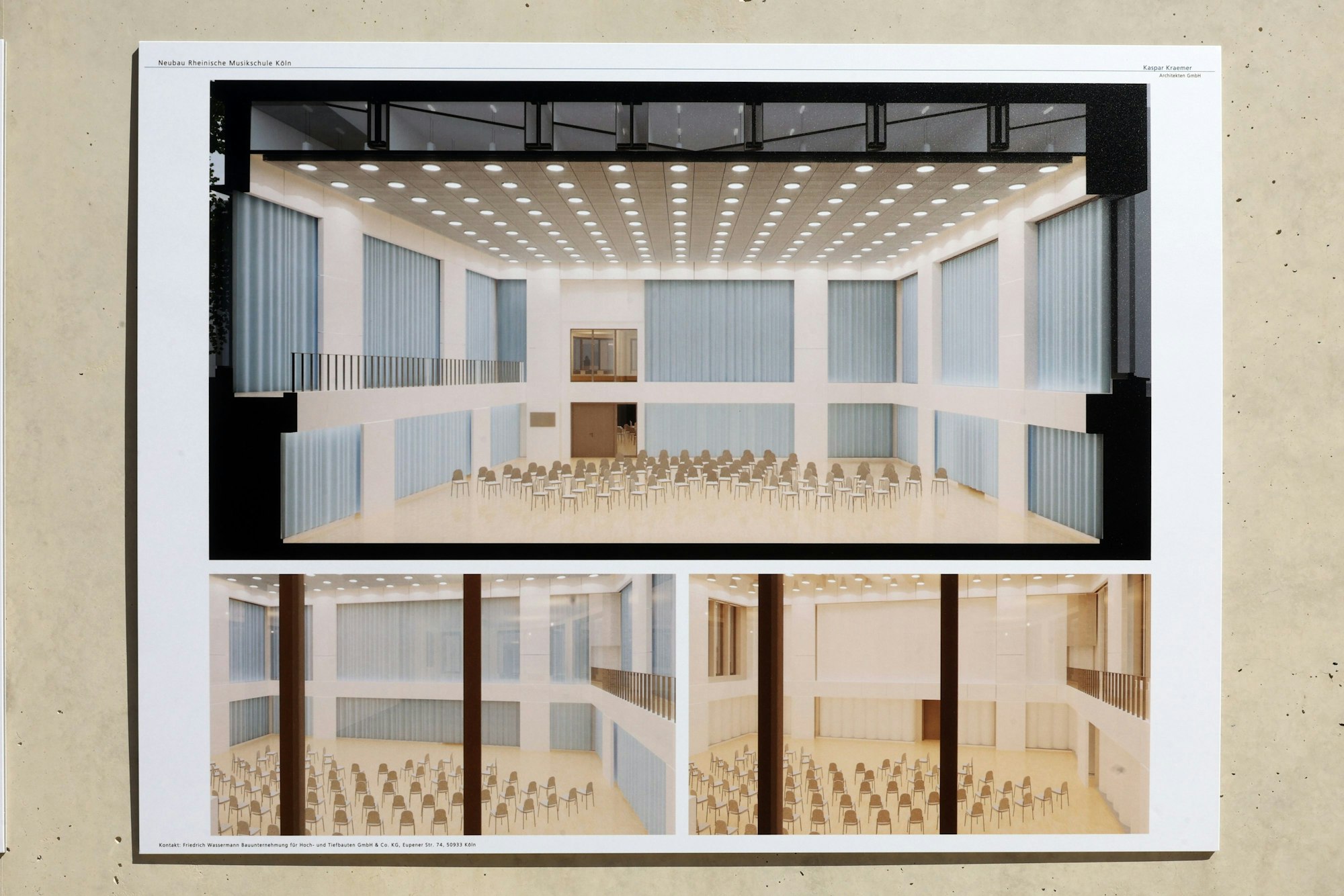 Ein Plan von einem Raum.