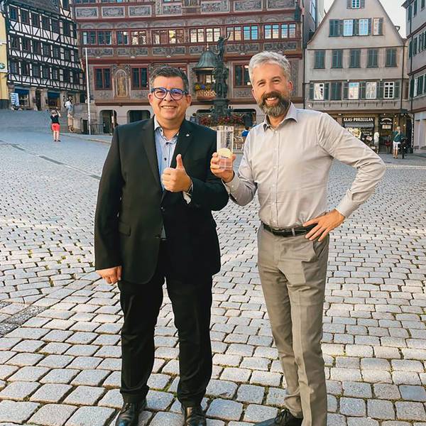 05.09.2023
Tübingen
Gummersbachs Bürgermeister Frank Helmenstein trifft in Tübingen seinen Amtskollegen Boris Palmer