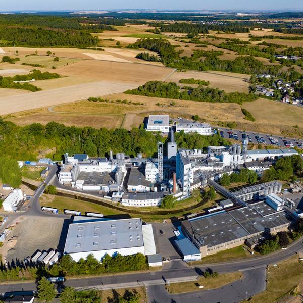 Luftbild des Firmensitzes der Peter-Greven-Gruppe.