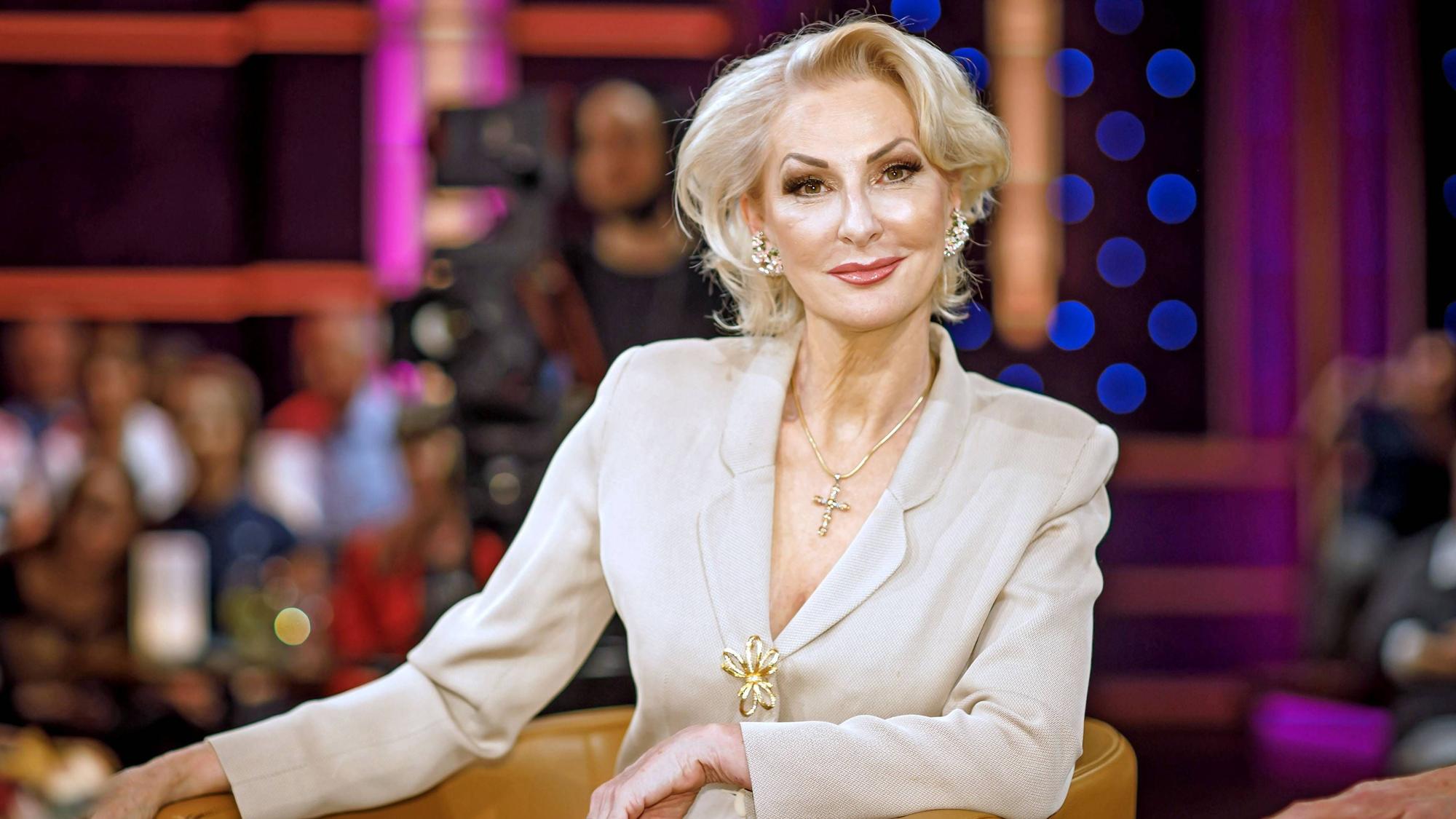 Désirée Nick in der MDR-Talkshow „Riverboat“.