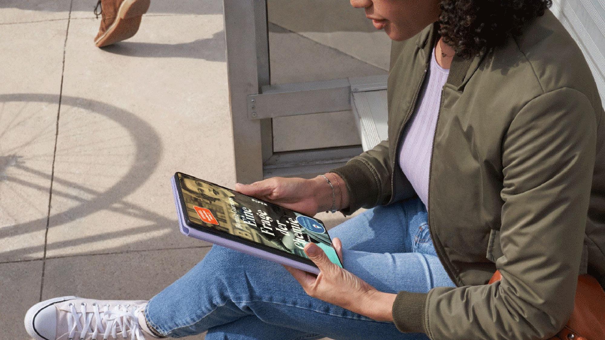Amazons Tablet Fire Max 11 lässt sich auch ohne Tastatur nutzen Foto: Amazon