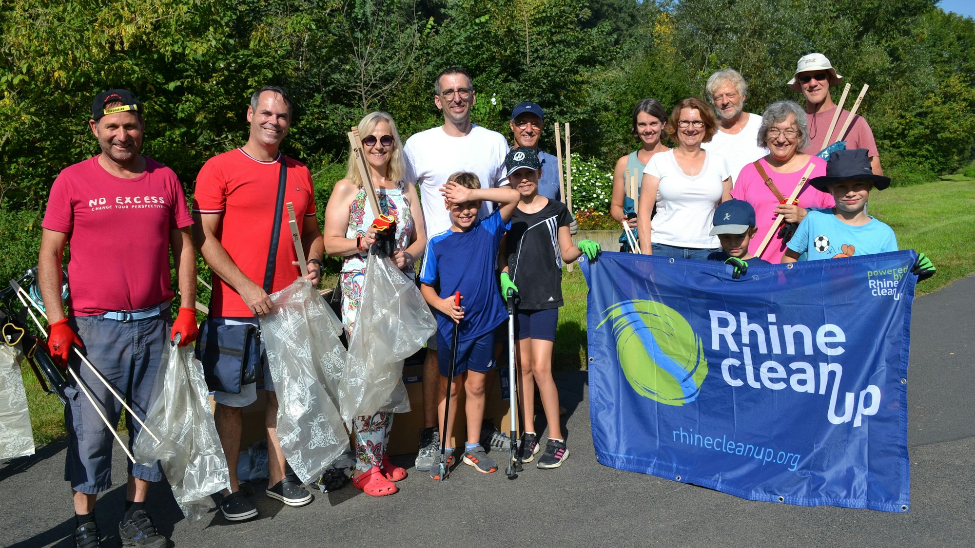 Eine Gruppe von Müllsammlern.