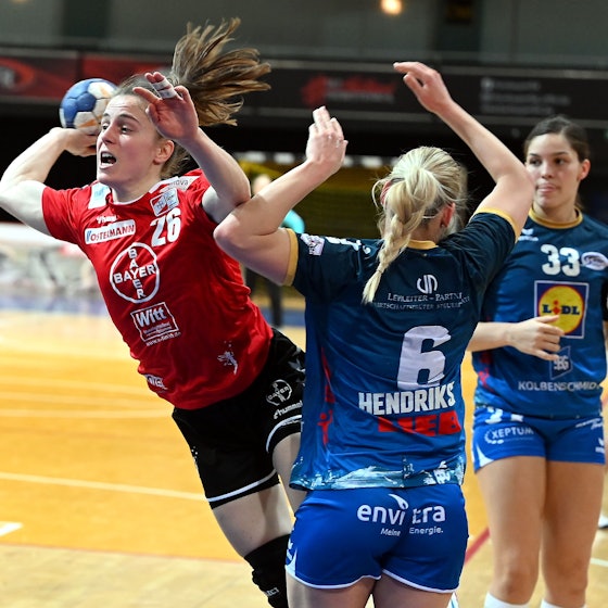 Handball
Frauen
TSV Bayer 04 Leverkusen - Neckarsulm
links: Mariana Lopes (Bayer)
Foto: Uli Herhaus