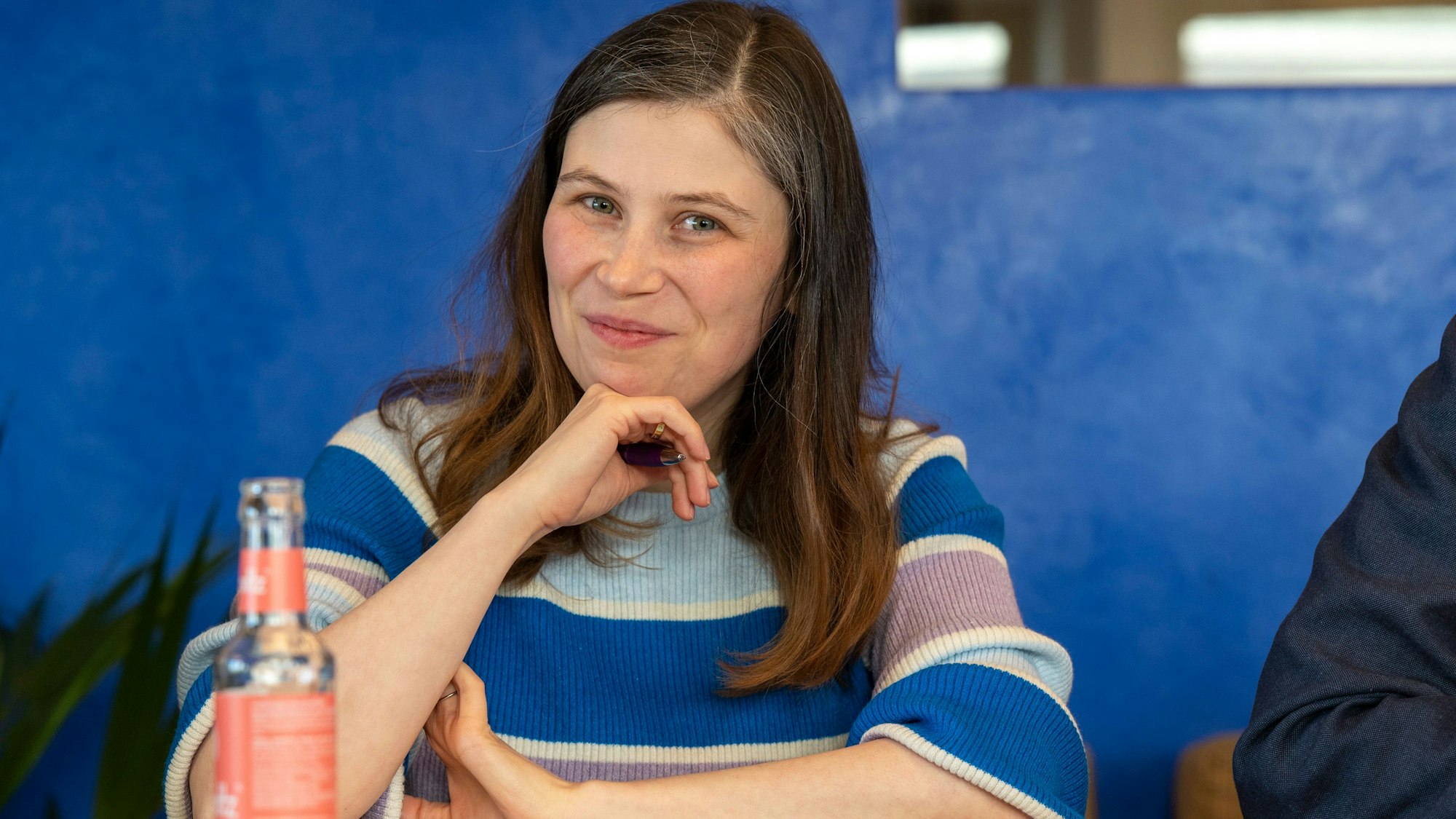 28.03.2023, Köln: Jennifer Glashagen. Pressekonferenz zur Halbzeitbilanz des Kölner Ratsbündnisses. Foto: Uwe Weiser