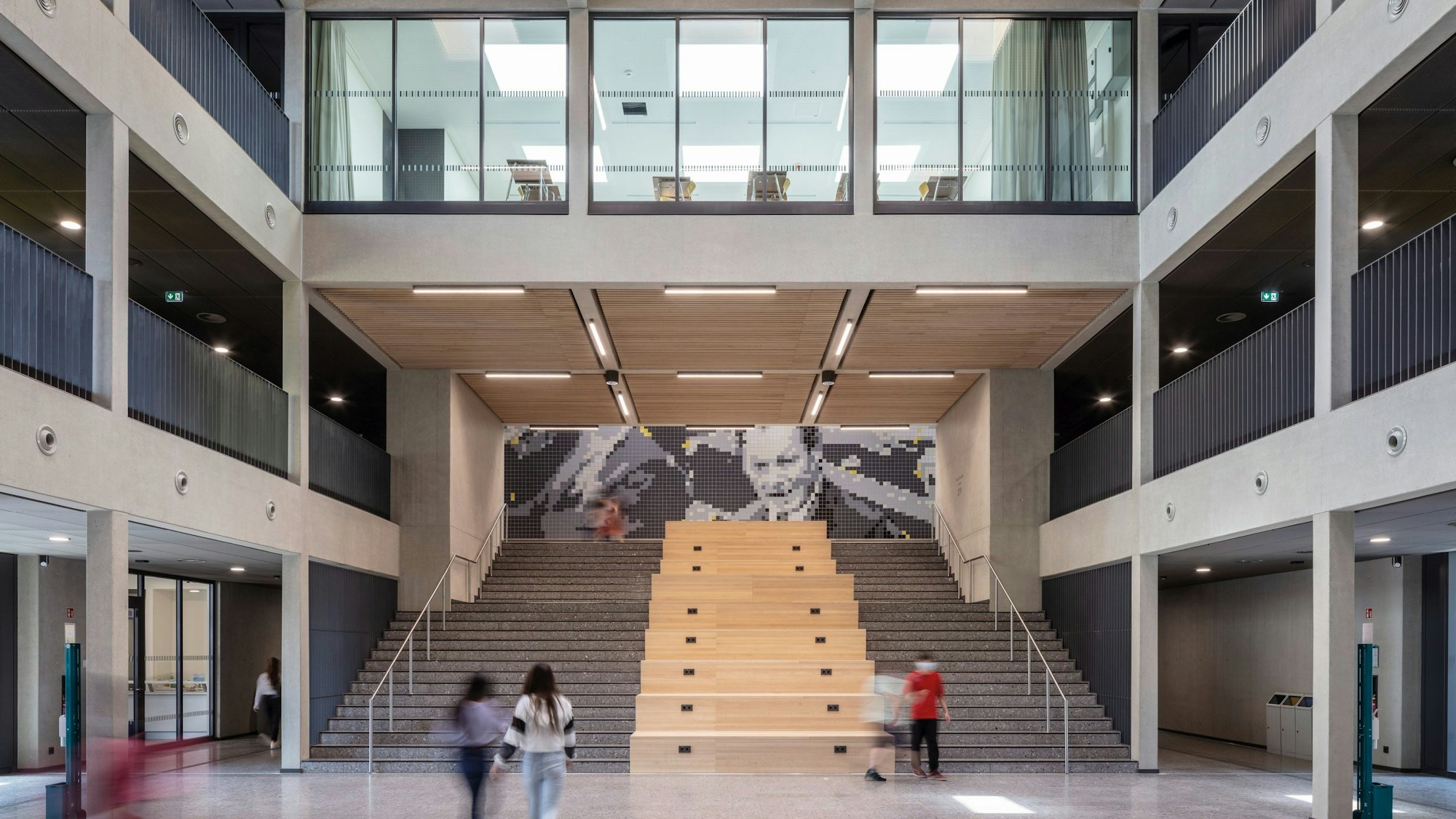 Blick in das Foyer der Willy-Brandt-Gesamtschule