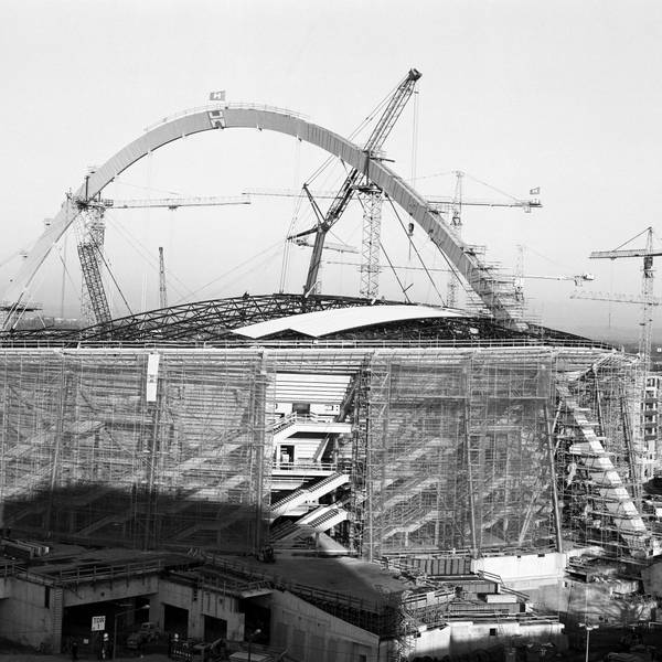 Ein Bild der Baustelle der Lanxess-Arena.