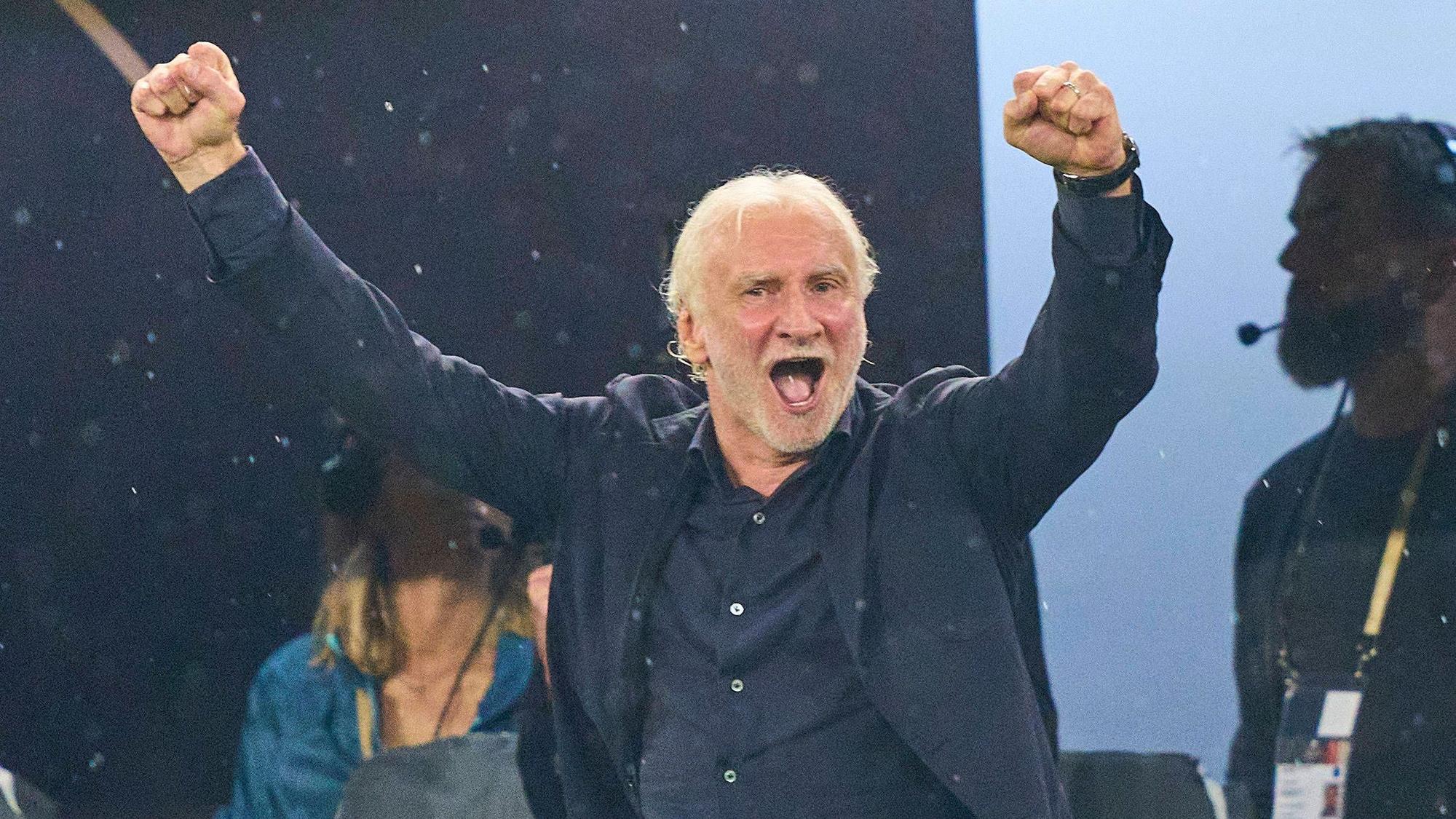 Jubelt nach dem Sieg gegen Frankreich: Rudi Völler