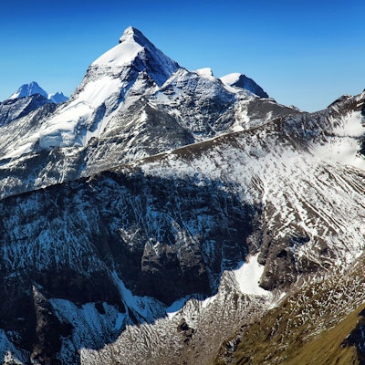 Das Große Wiesbachhorn in den österreichischen Alpen in der Nähe des Großglockners.
