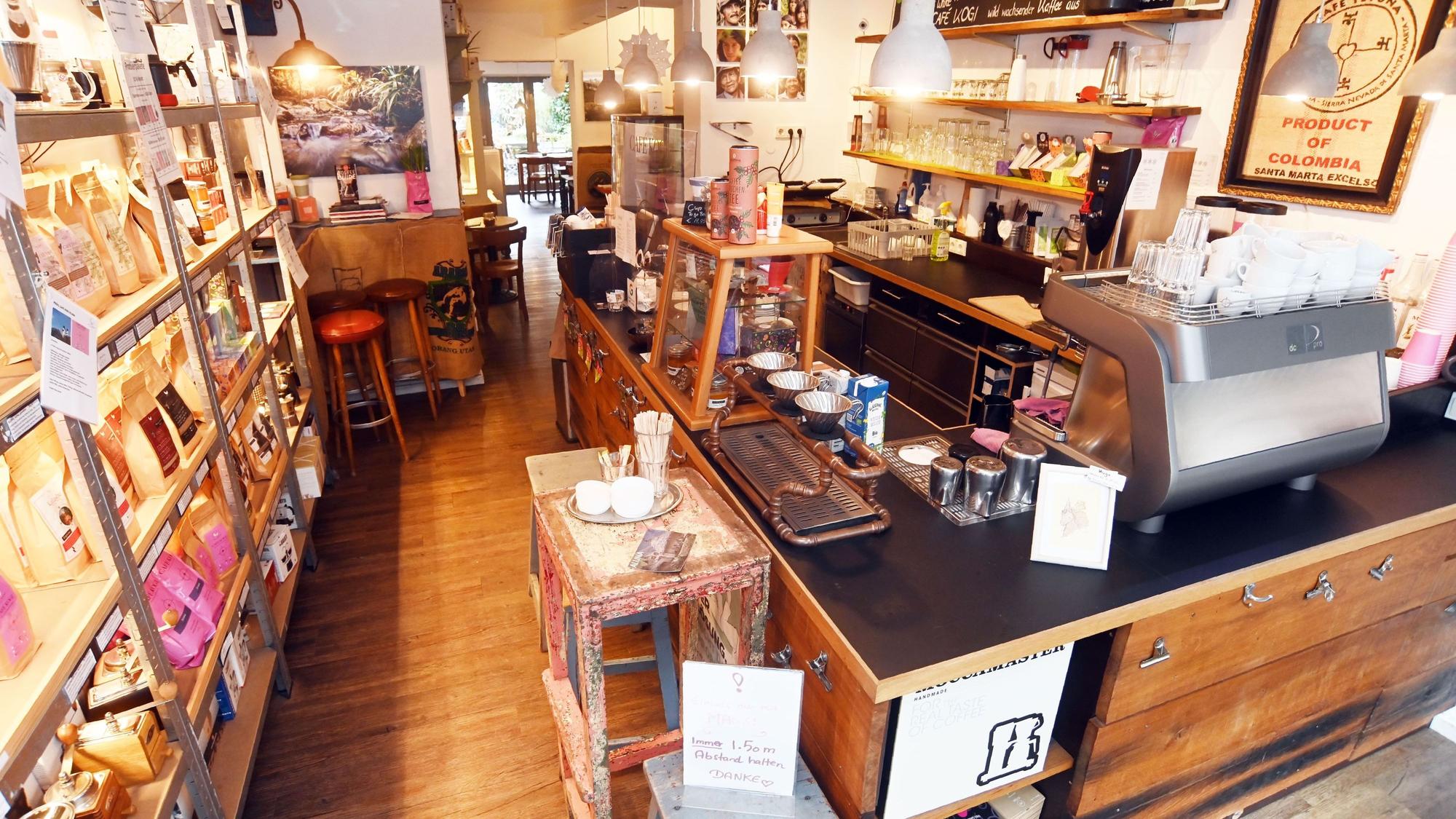 Innenansicht eines Cafés