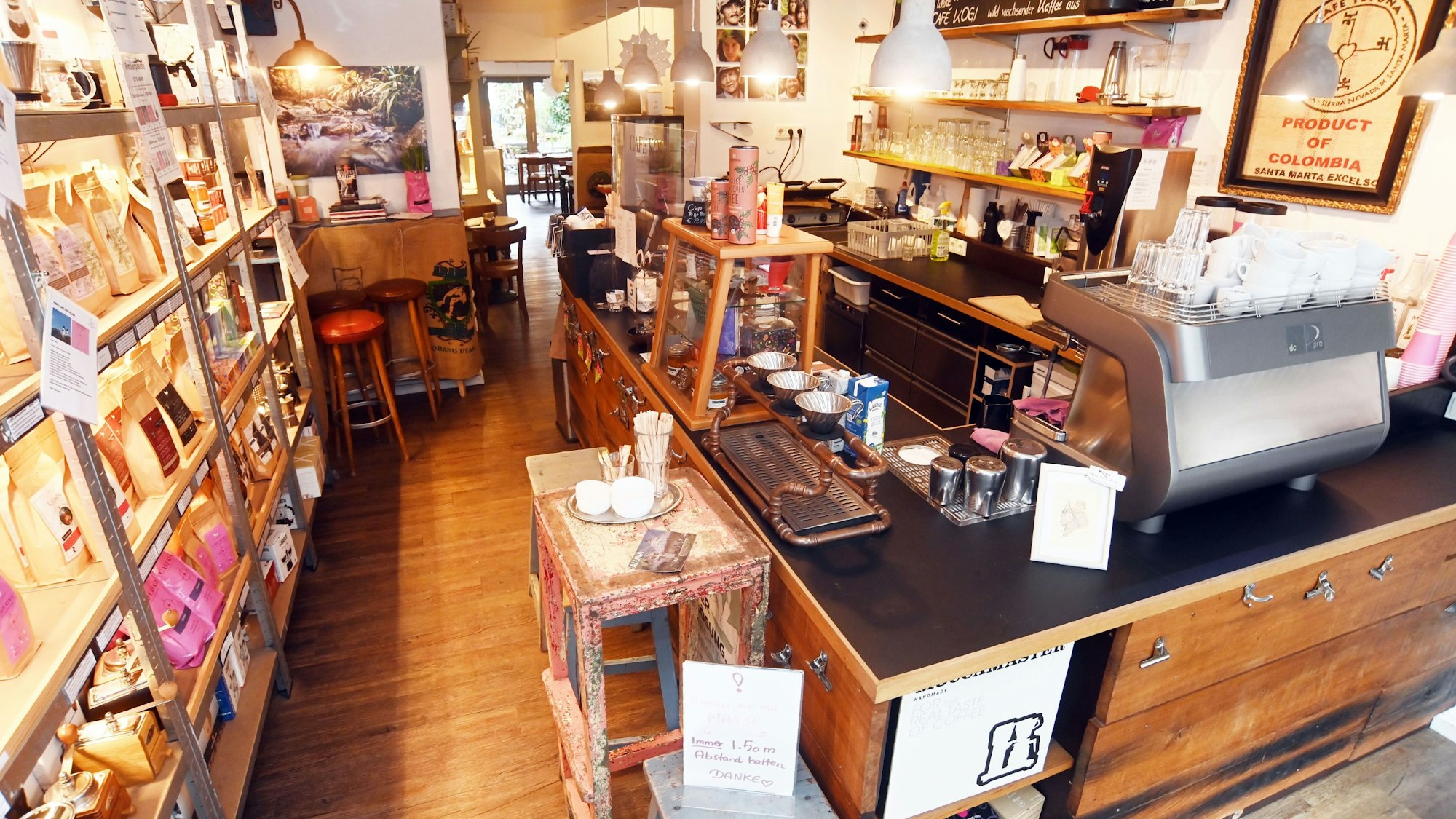 Innenansicht eines Cafés