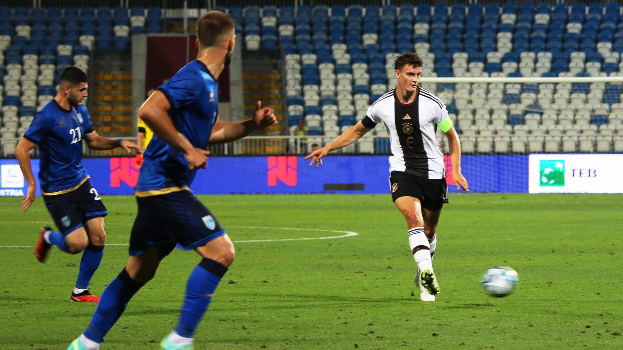 Kölns ERic MArtel im EM-Qualifikation der deutschen U21 gegen Kosovo.