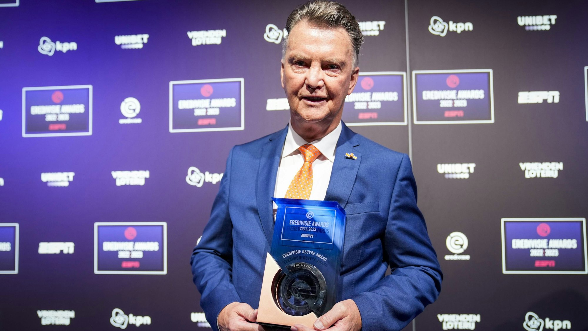 Louis van Gaal mit seinem Eredivisie Oeuvre Award