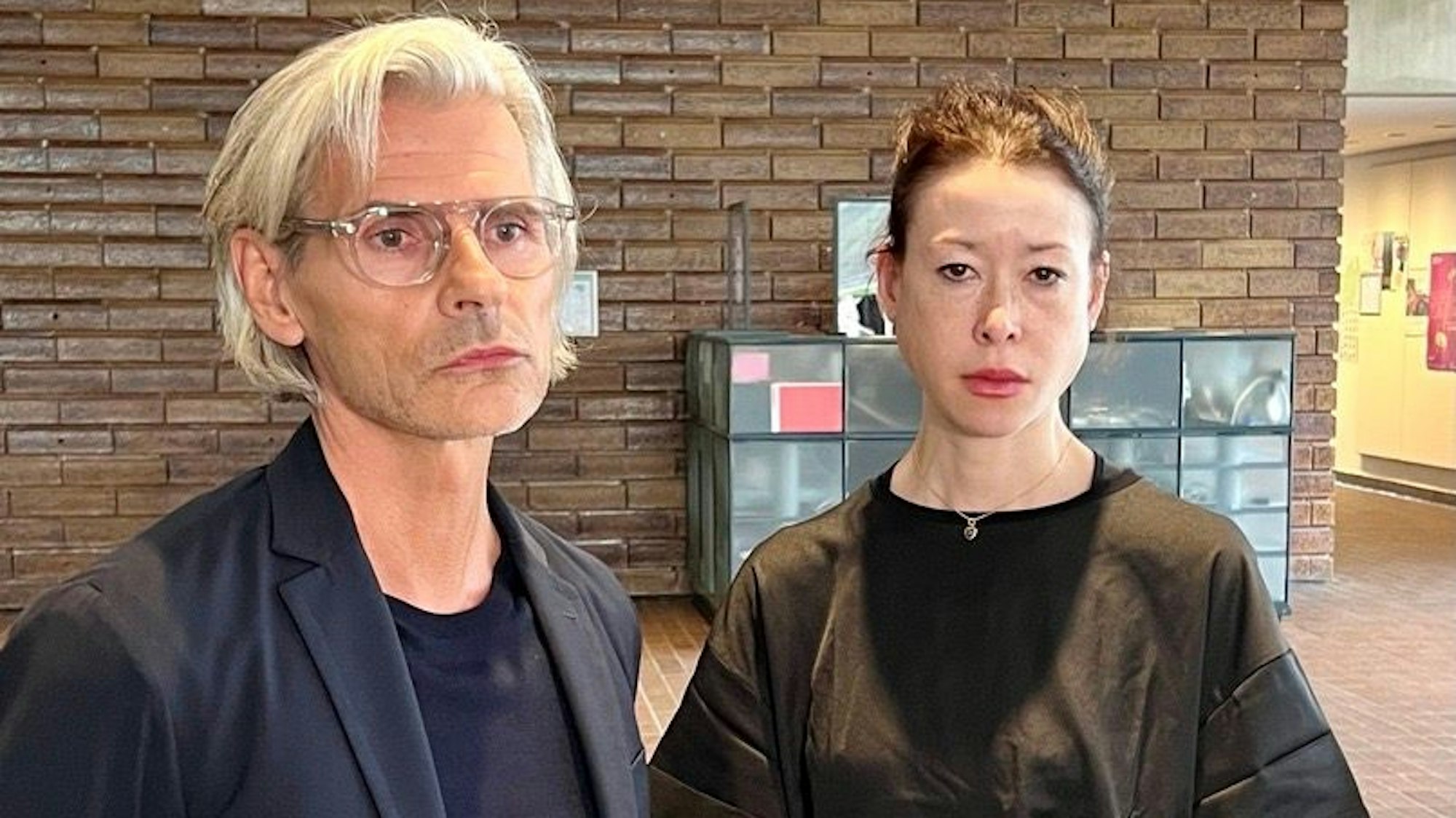 Kölns Kulturdezernent Stefan Charles und Museumsdirektorin Shao-Lan Hertel