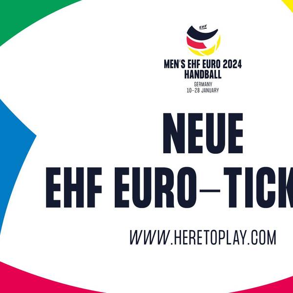 Ein Plakat der Europäische Handball-Föderation (EHF).