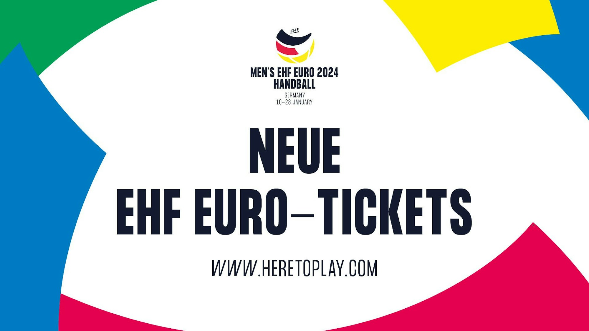 Ein Plakat der Europäische Handball-Föderation (EHF).