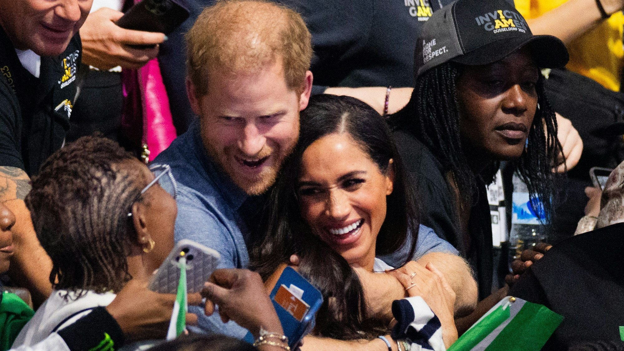 Ohne seine Familie war Prinz Harry am vergangenen Wochenende zur Eröffnung der Spiele nach Düsseldorf gereist. Seine Frau Herzogin Meghan ist ihm inzwischen gefolgt.