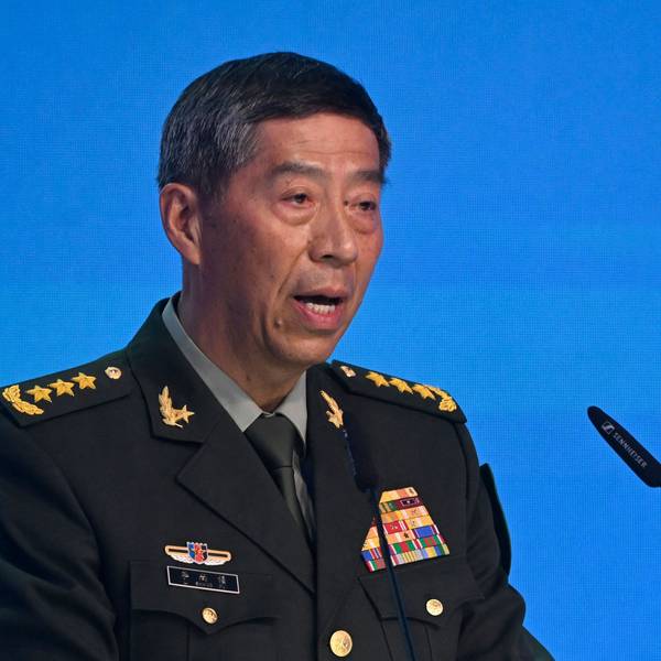 Der chinesische Verteidigungsminister Li Shangfu bei einem seiner letzten öffentlichen Auftritte auf einer Pressekonferenz in der russischen Hauptstadt Moskau.