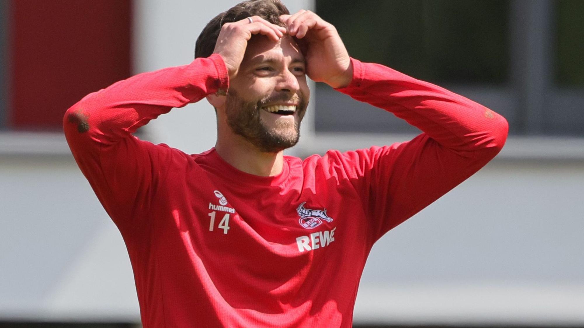 Jonas Hector beim FC-Training in der vergangenen Saison.