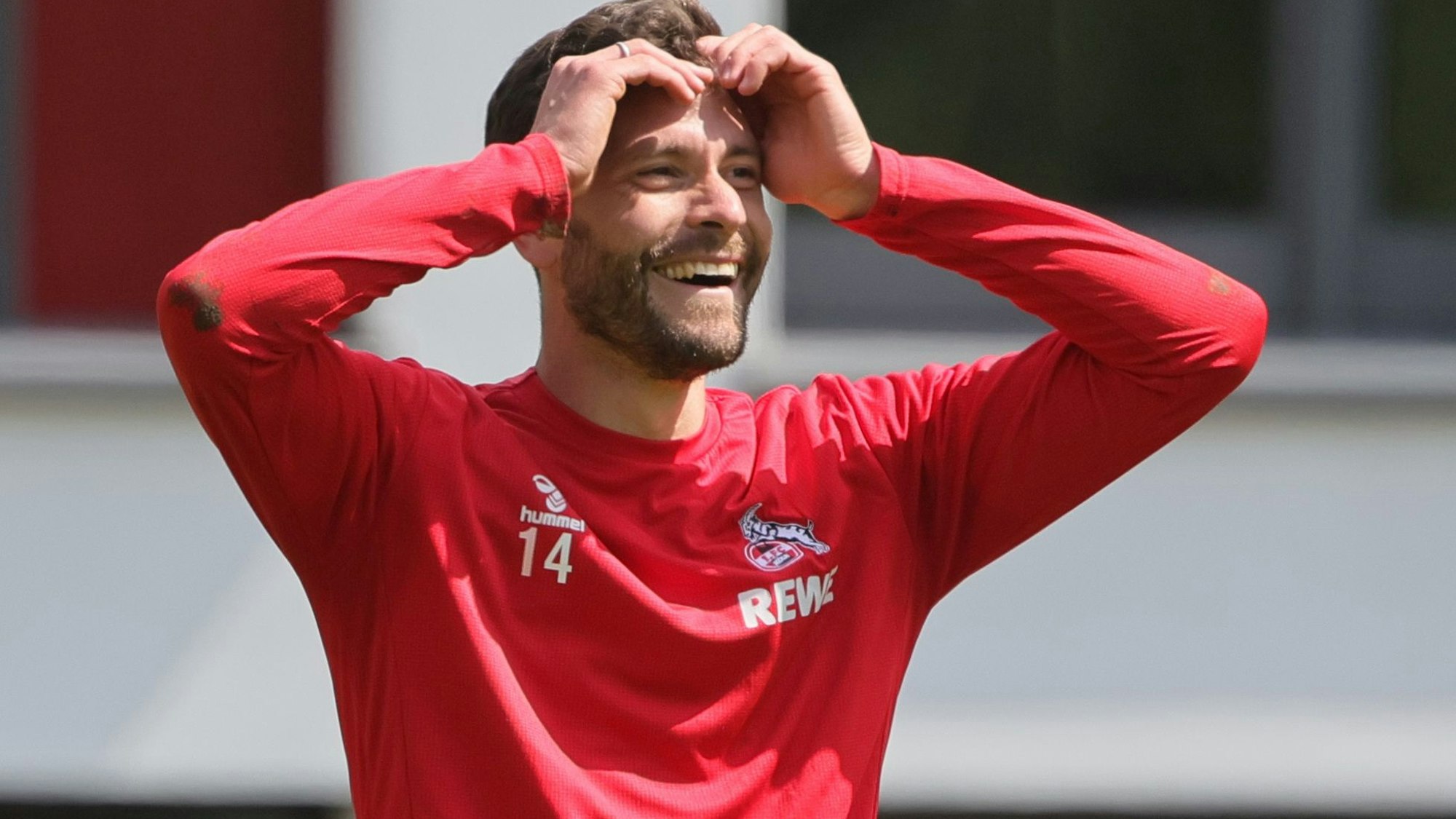Jonas Hector beim FC-Training in der vergangenen Saison.