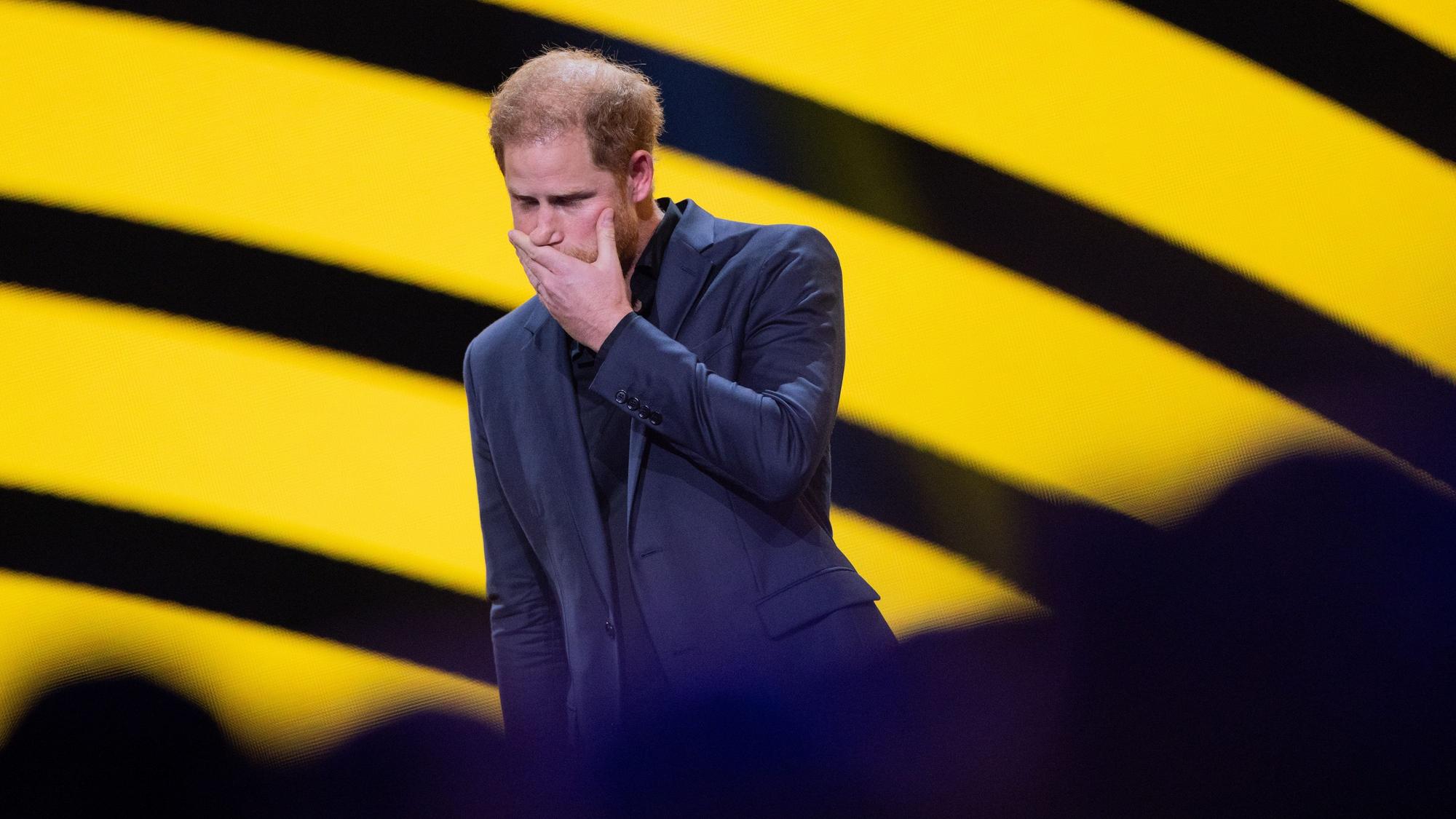 Prinz Harry, Herzog von Sussex, spricht während der Abschlussfeier der 6. Invictus Games in der Merkur Spiel-Arena.