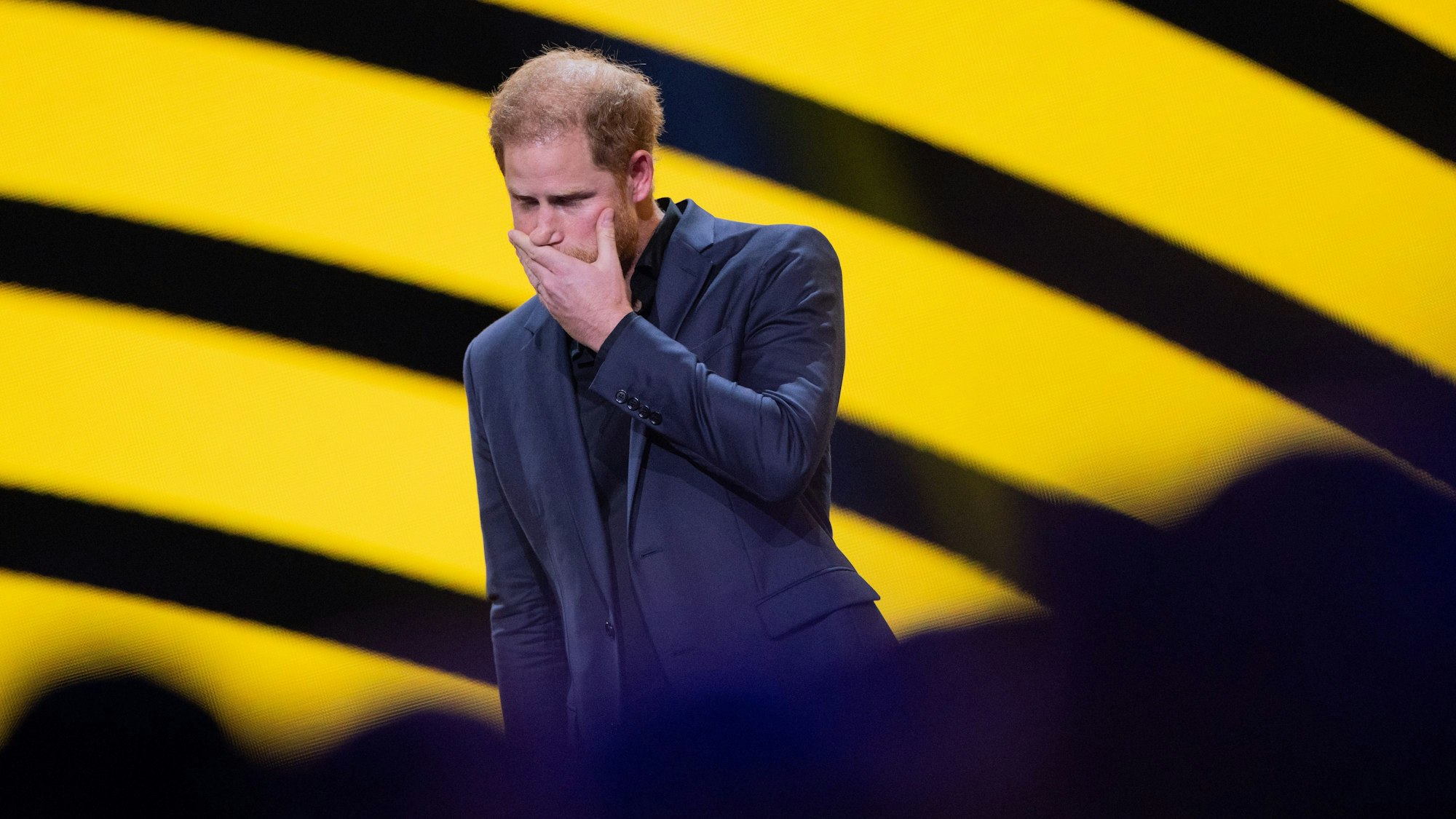 Prinz Harry, Herzog von Sussex, spricht während der Abschlussfeier der 6. Invictus Games in der Merkur Spiel-Arena.