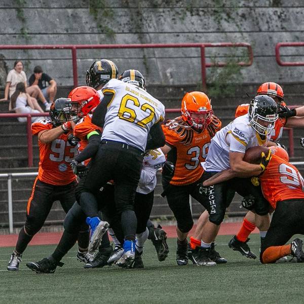 Spielszene aus einem Football-Spiel