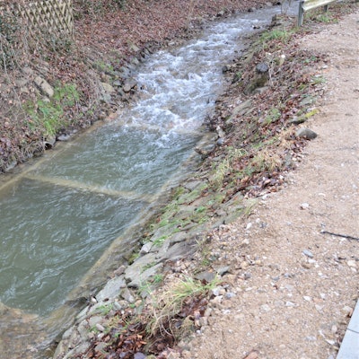 Das Bild zeigt den Gillesbach in Urft.